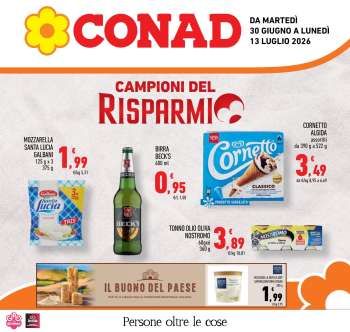 Volantino Conad - 30/6/2026 - 13/7/2026.
