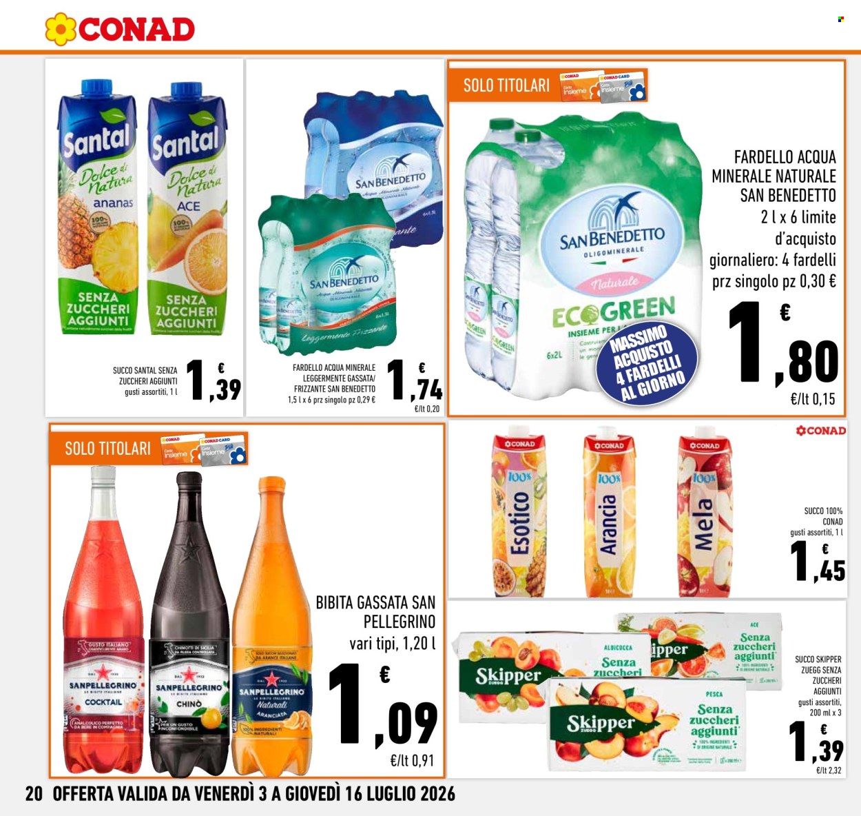 Volantino Conad - 3/7/2026 - 16/7/2026. Pagina 20