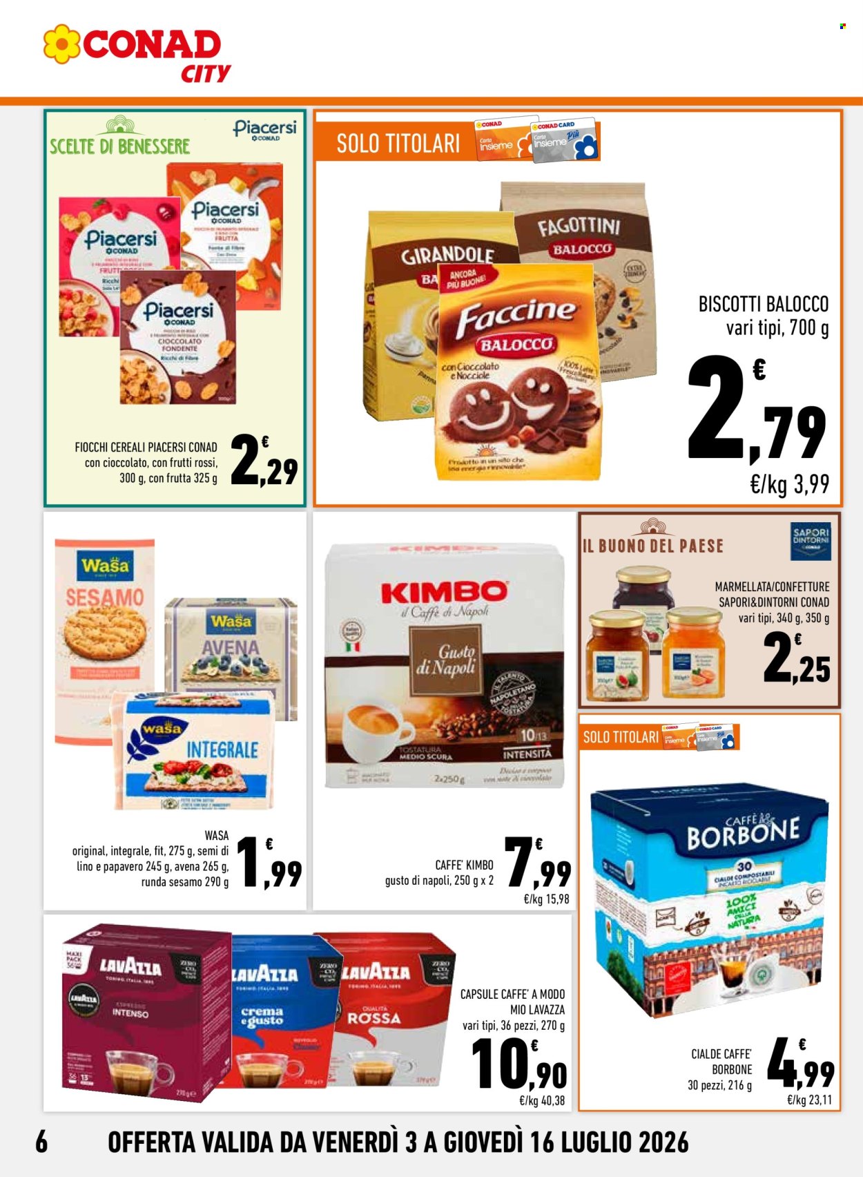 Volantino Conad City - 3/7/2026 - 16/7/2026. Pagina 6