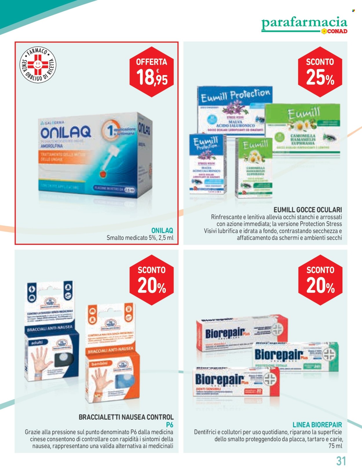 Volantino Parafarmacia Conad - 30/6/2026 - 29/7/2026. Pagina 31