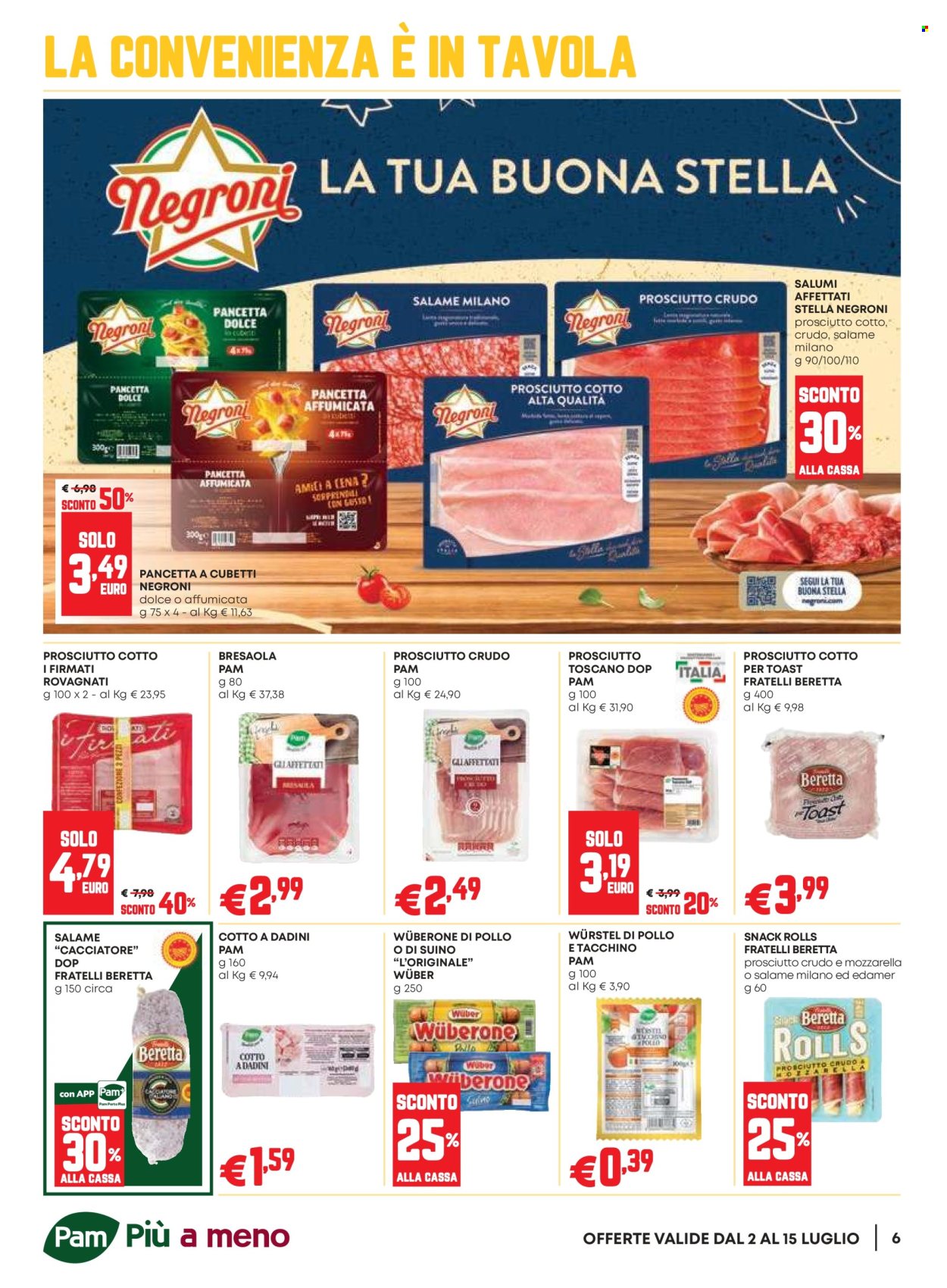 Volantino Pam Panorama - 2/7/2026 - 15/7/2026. Pagina 6