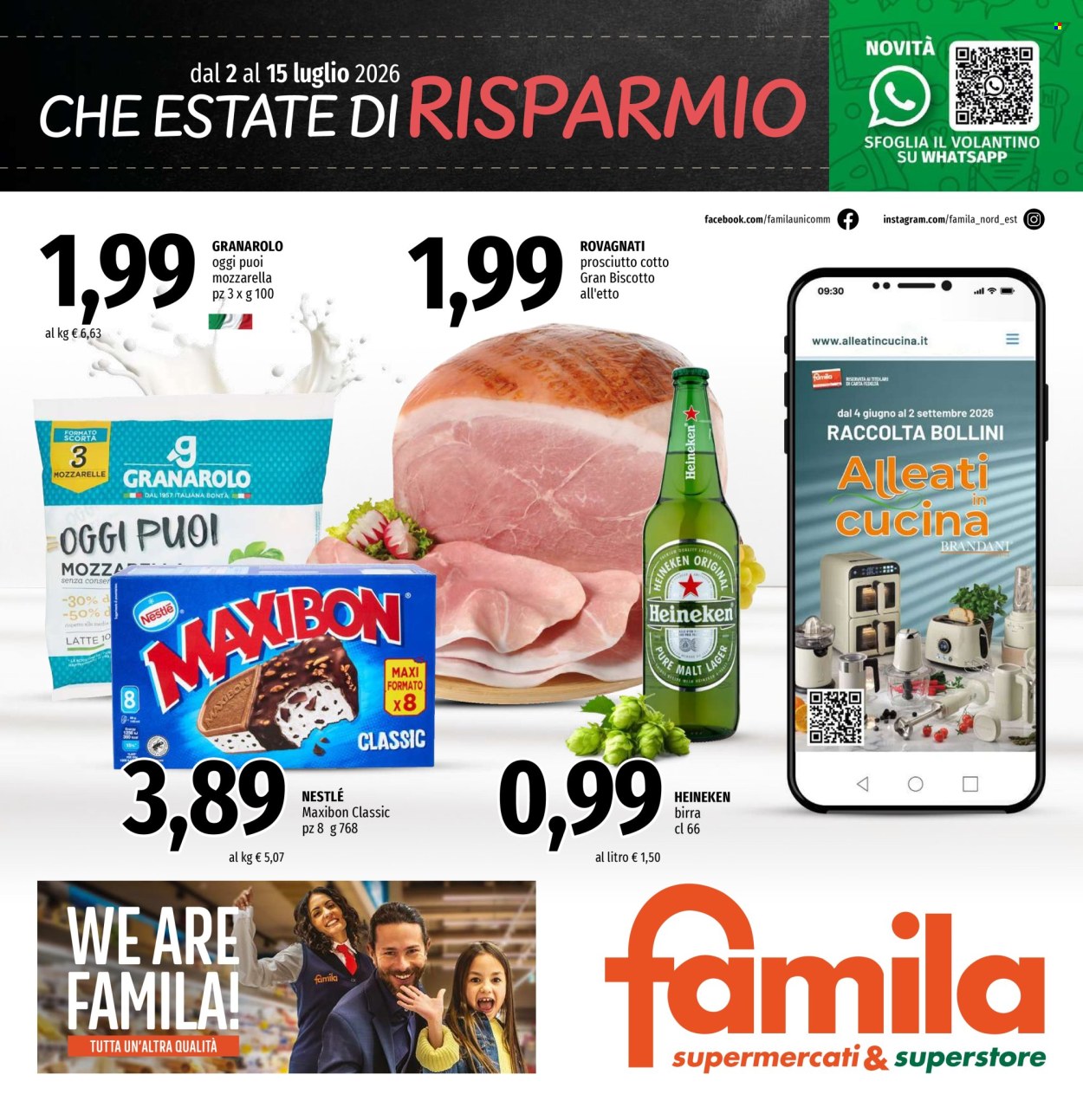 Volantino Famila - 2/7/2026 - 15/7/2026. Pagina 1