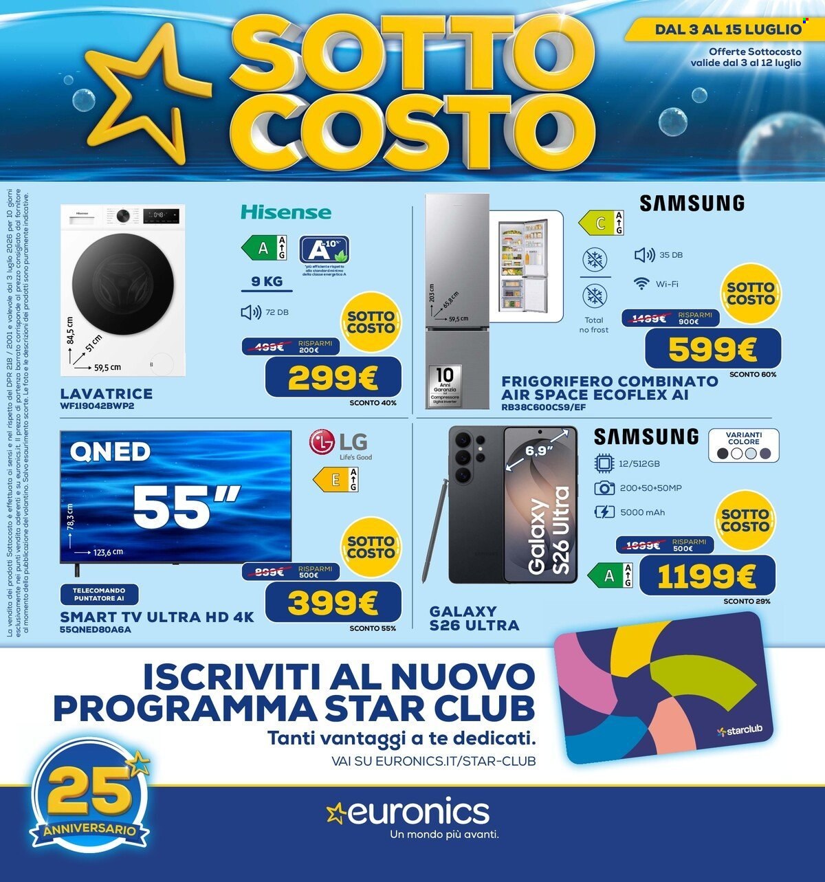 Volantino Euronics - 3/7/2026 - 15/7/2026. Pagina 1