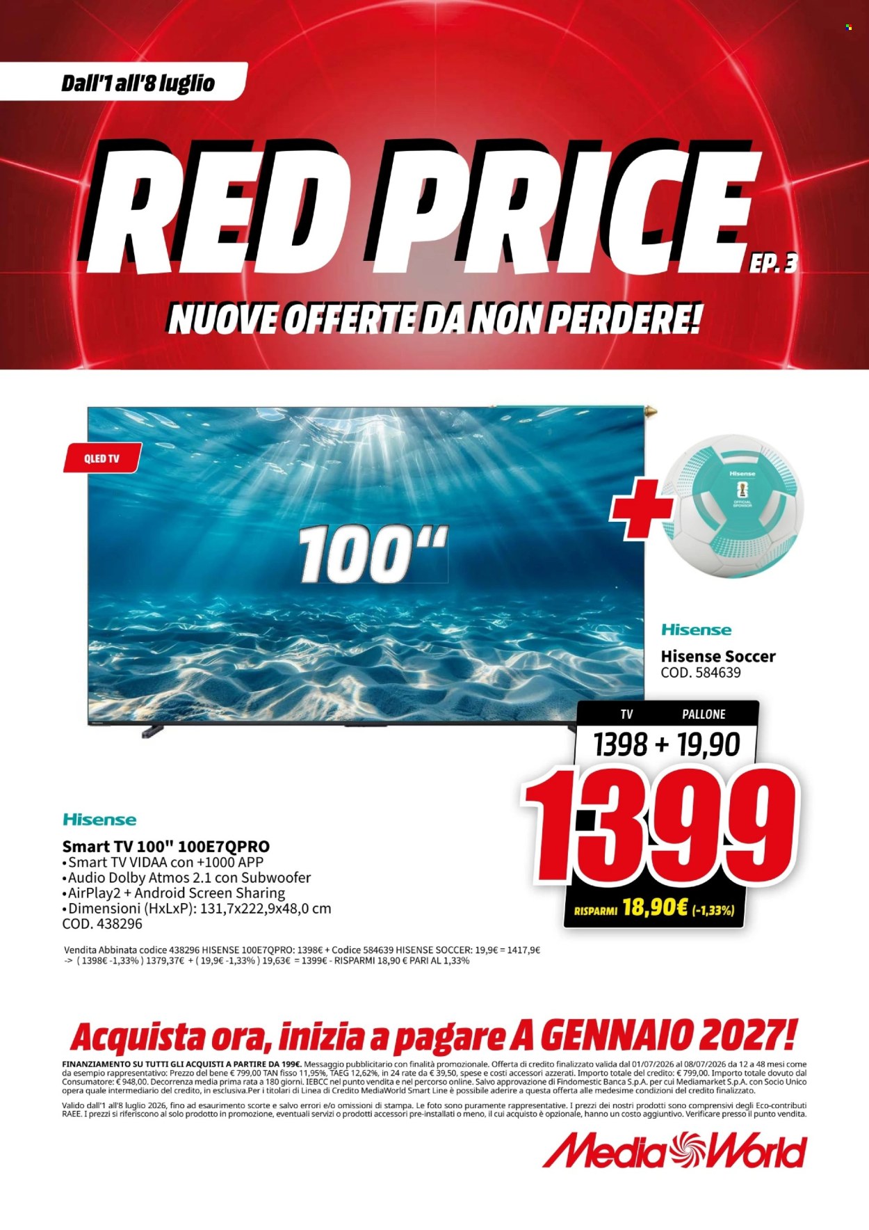 Volantino MediaWorld - 1/7/2026 - 8/7/2026. Pagina 3
