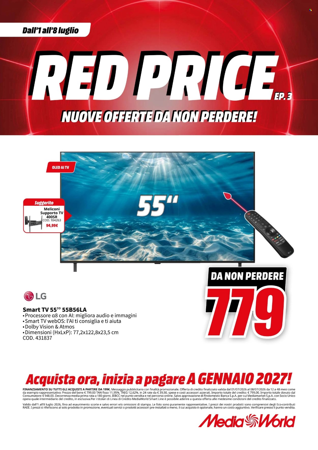 Volantino MediaWorld - 1/7/2026 - 8/7/2026. Pagina 7