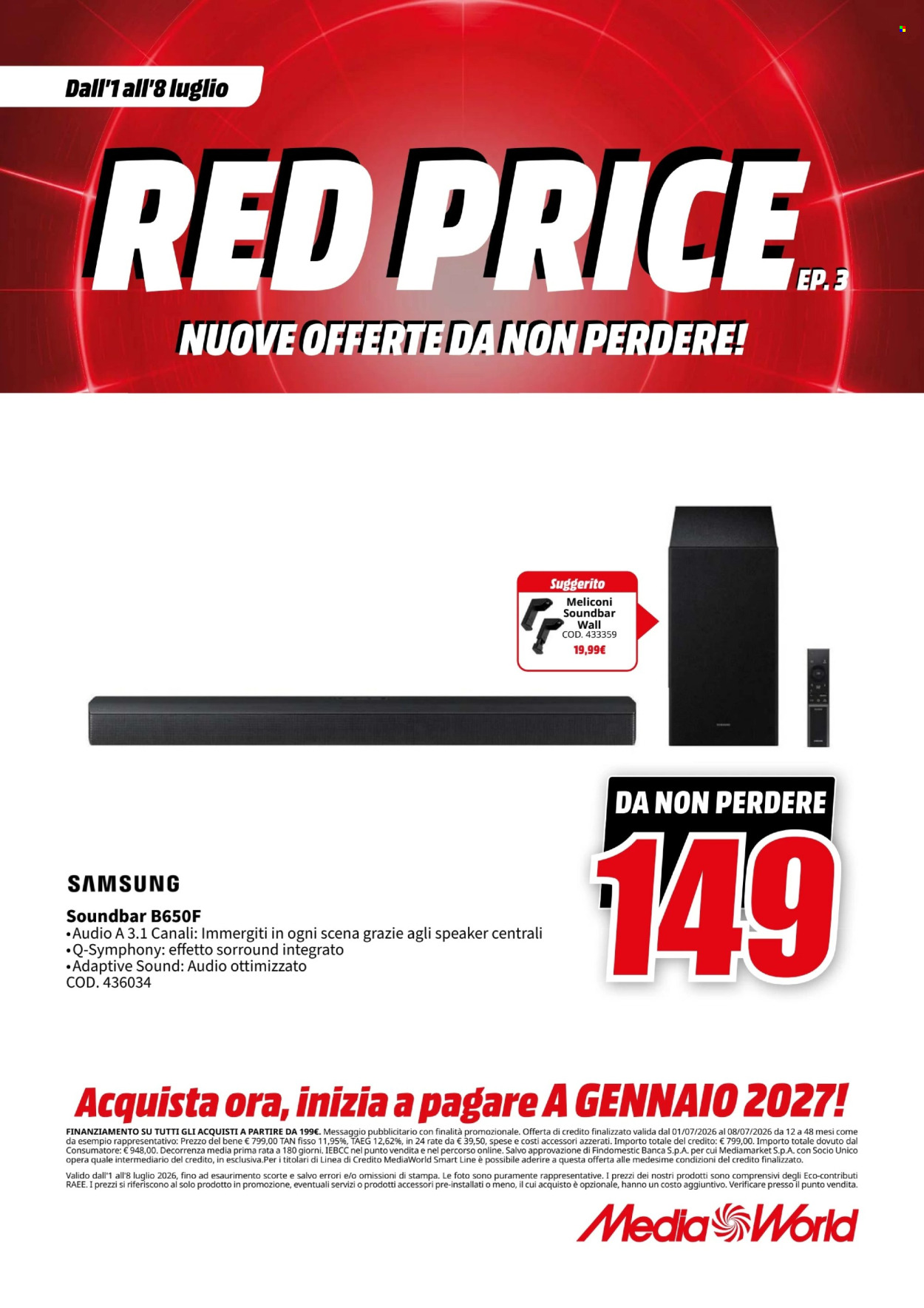 Volantino MediaWorld - 1/7/2026 - 8/7/2026. Pagina 12