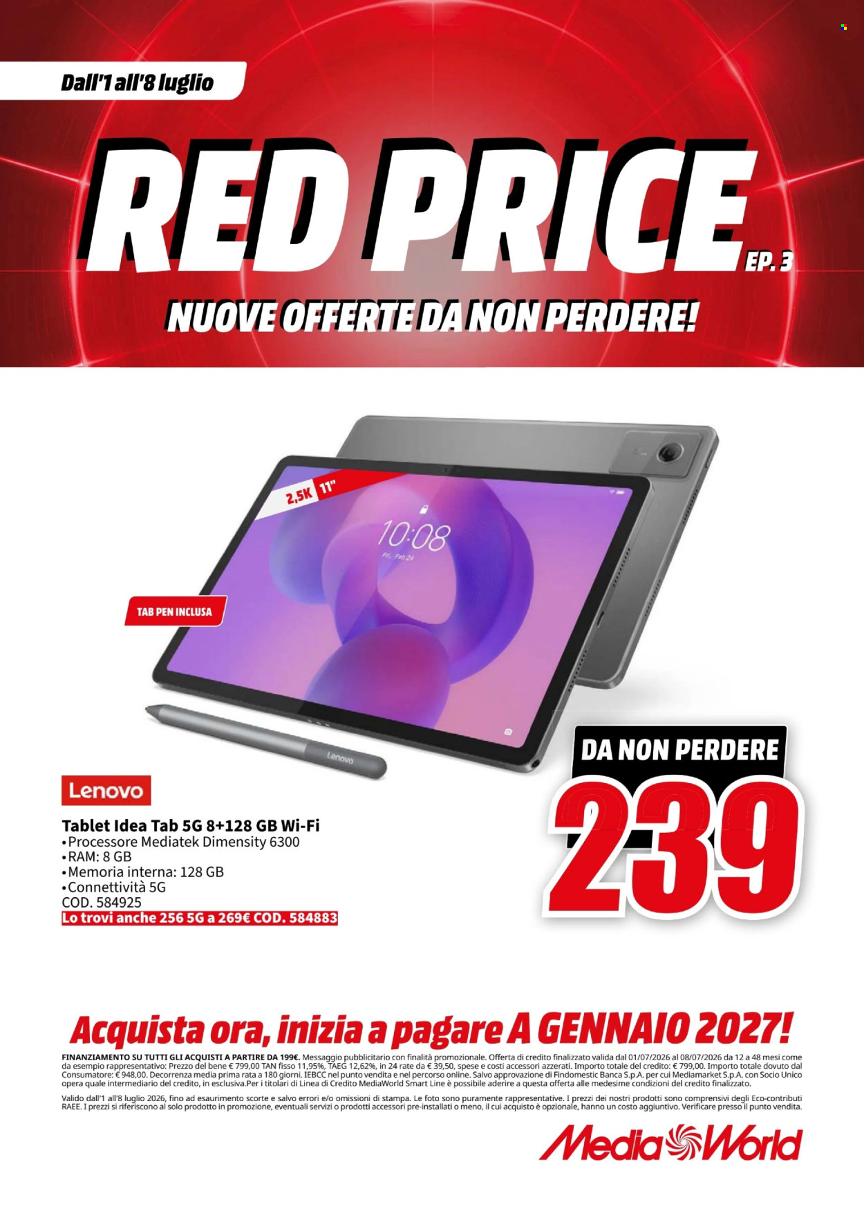 Volantino MediaWorld - 1/7/2026 - 8/7/2026. Pagina 20