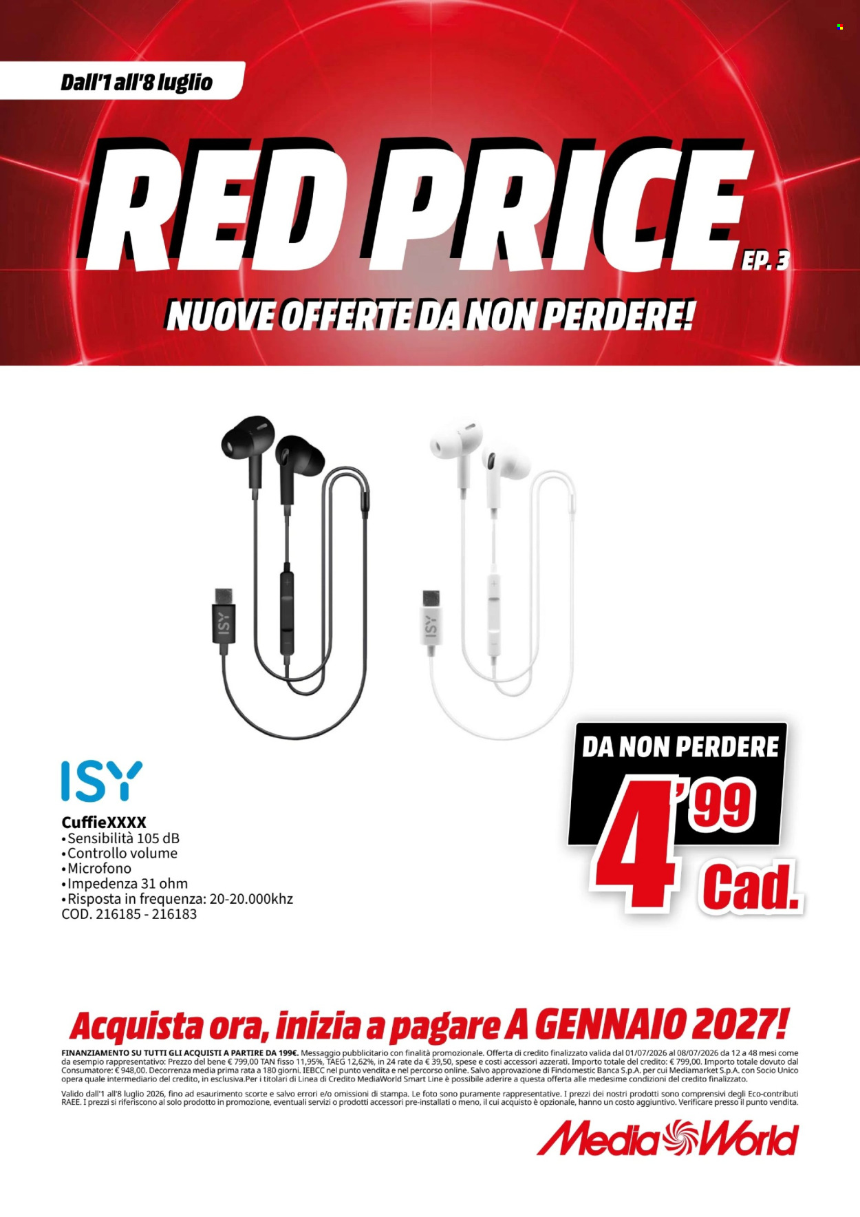 Volantino MediaWorld - 1/7/2026 - 8/7/2026. Pagina 40