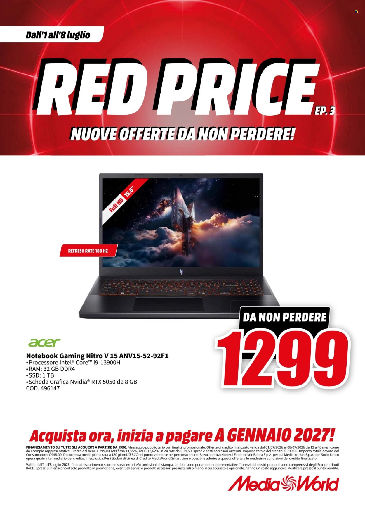 Volantino MediaWorld - 1/7/2026 - 8/7/2026. Pagina 41