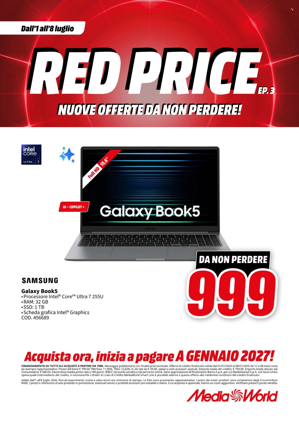 Volantino MediaWorld - 1/7/2026 - 8/7/2026. Pagina 42