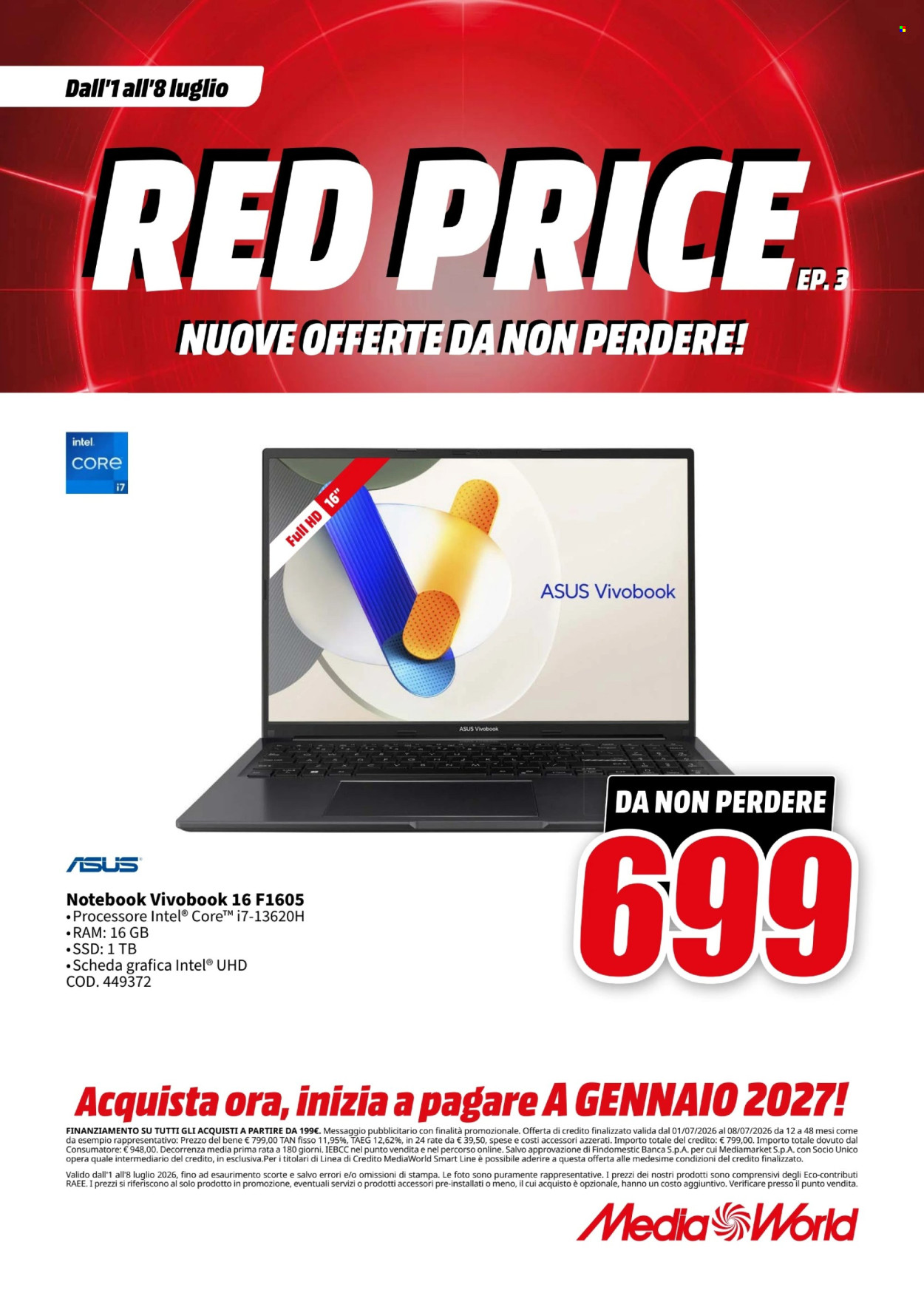 Volantino MediaWorld - 1/7/2026 - 8/7/2026. Pagina 44
