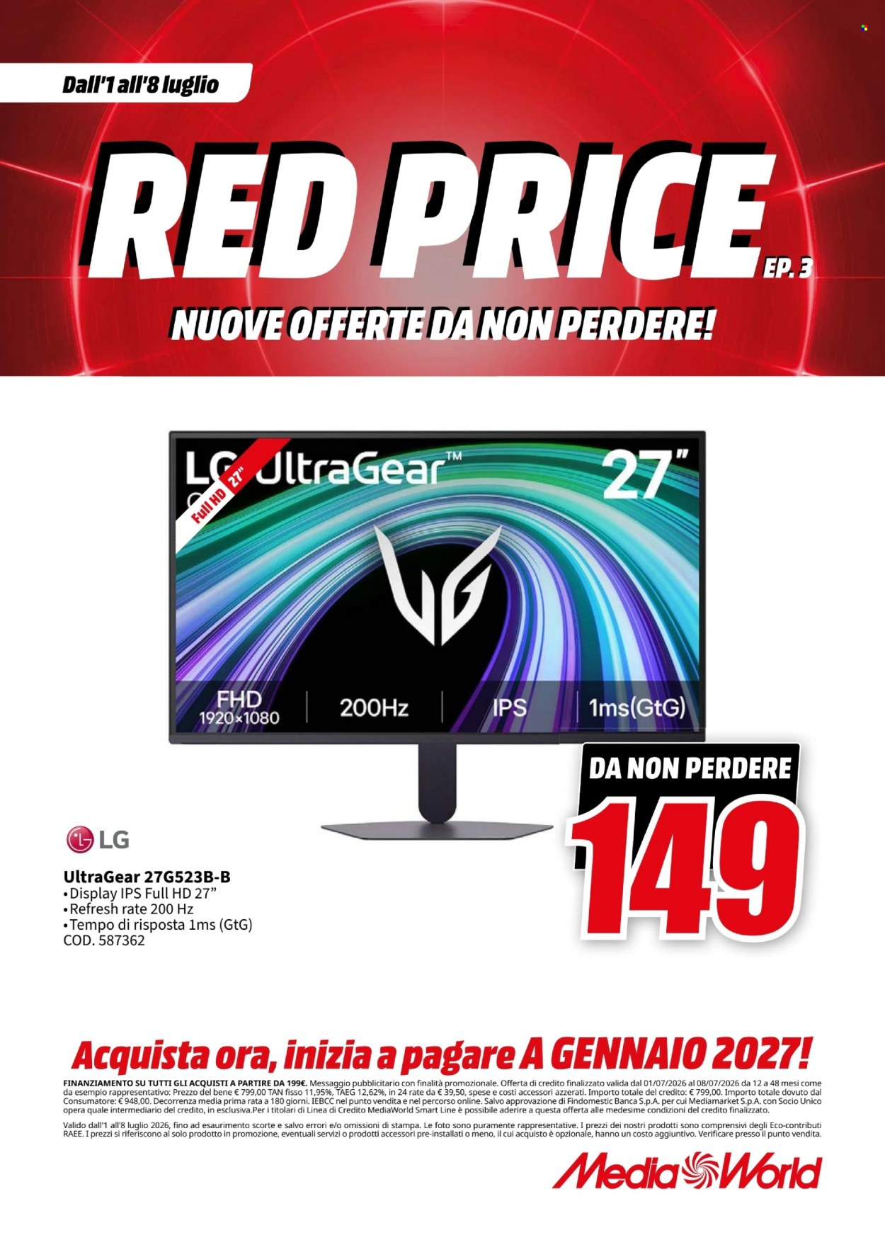 Volantino MediaWorld - 1/7/2026 - 8/7/2026. Pagina 49