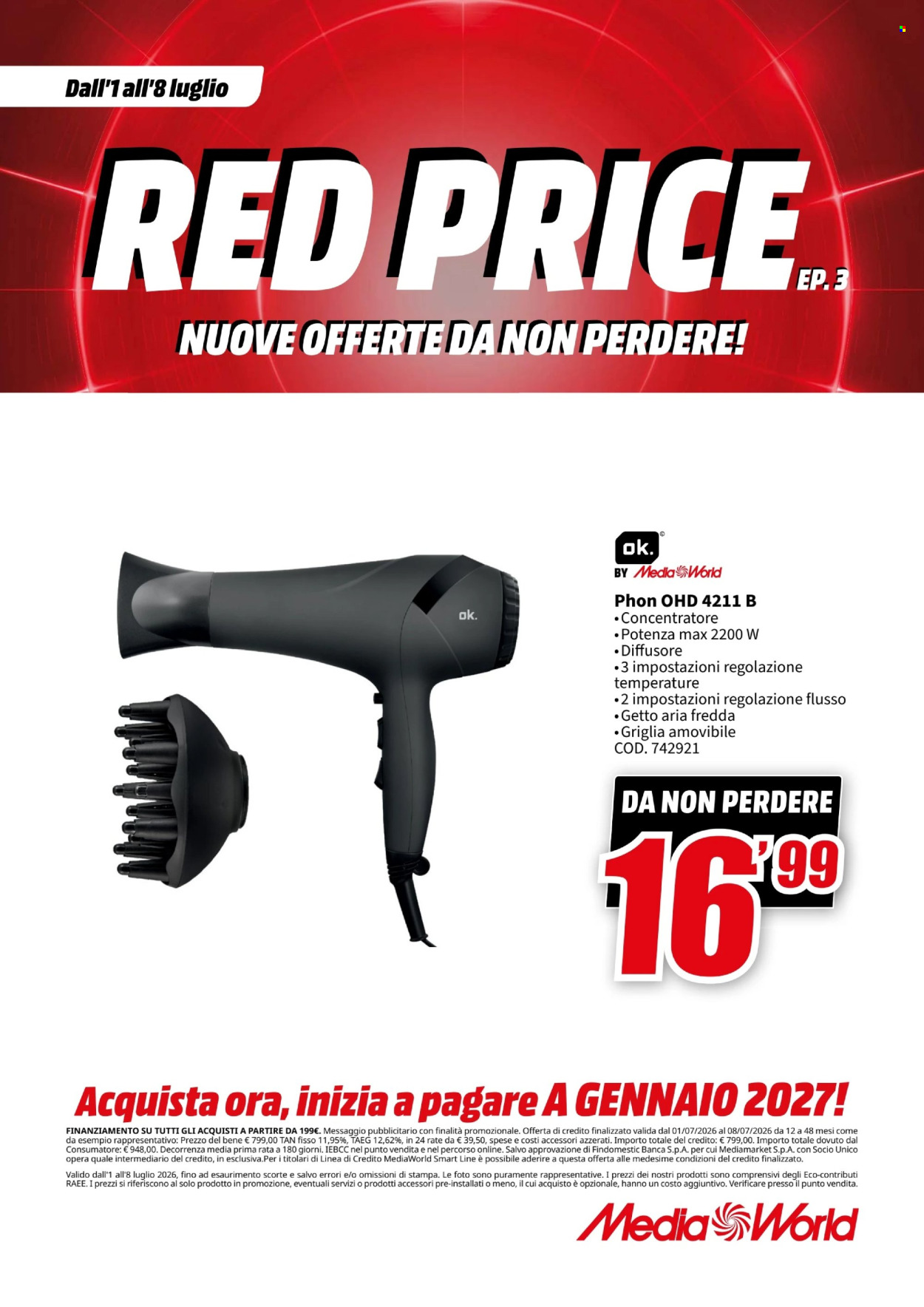 Volantino MediaWorld - 1/7/2026 - 8/7/2026. Pagina 54