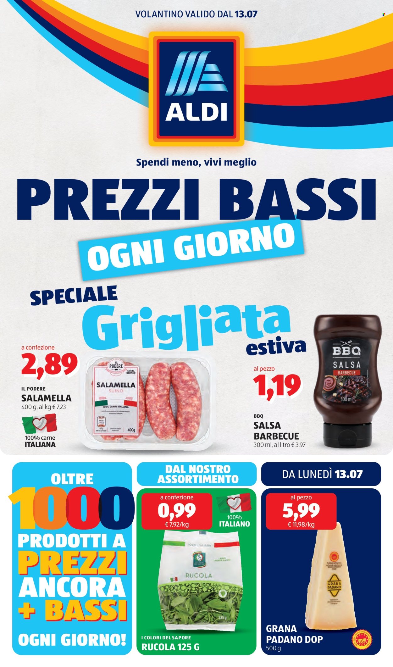 Volantino Aldi - 13/7/2026 - 19/7/2026. Pagina 1