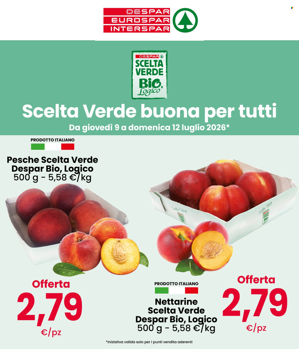 Volantino Eurospar - 9/7/2026 - 12/7/2026. Pagina 1