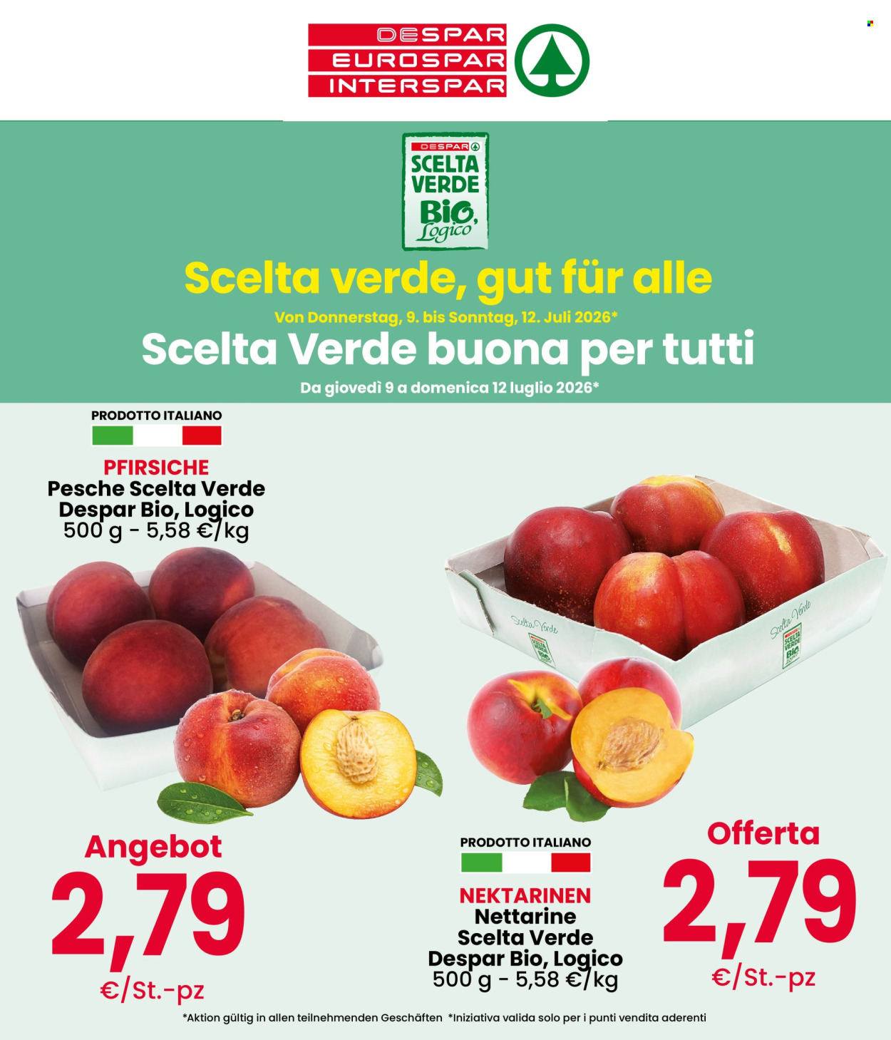 Volantino Eurospar - 9/7/2026 - 12/7/2026. Pagina 1