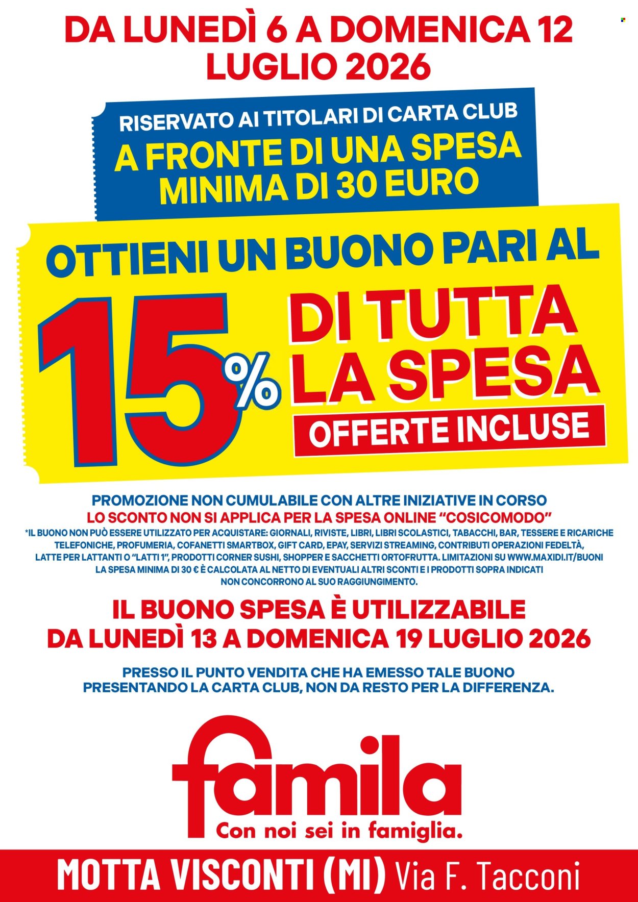 Volantino Famila - 6/7/2026 - 12/7/2026. Pagina 2