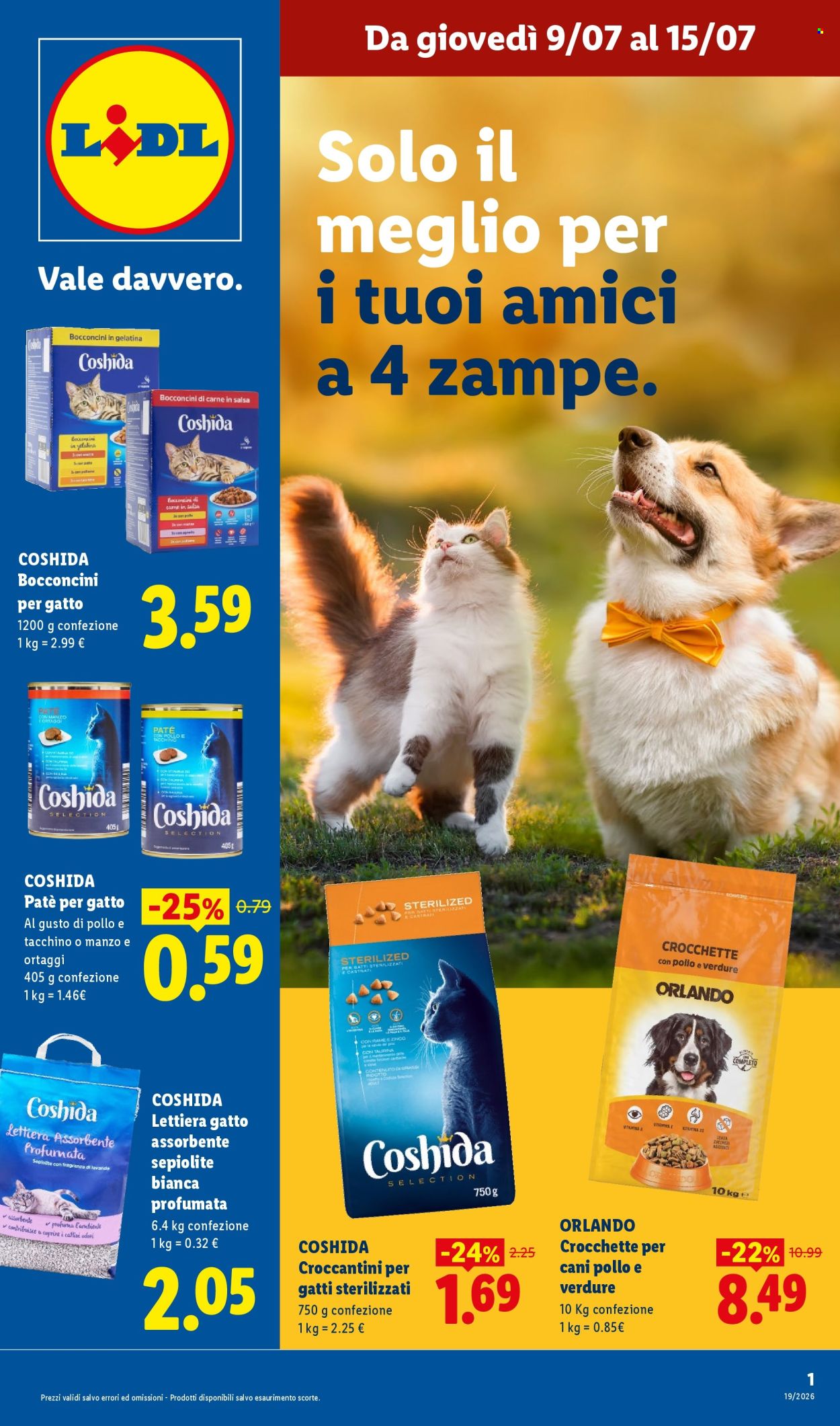 Volantino Lidl - 9/7/2026 - 15/7/2026. Pagina 1