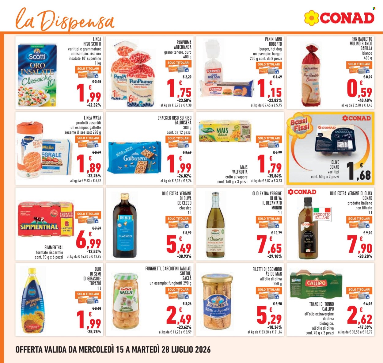 Volantino Conad - 15/7/2026 - 28/7/2026. Pagina 16