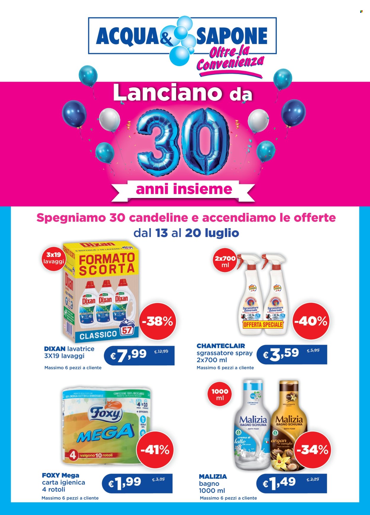 Volantino Acqua & Sapone - 13/7/2026 - 20/7/2026. Pagina 1