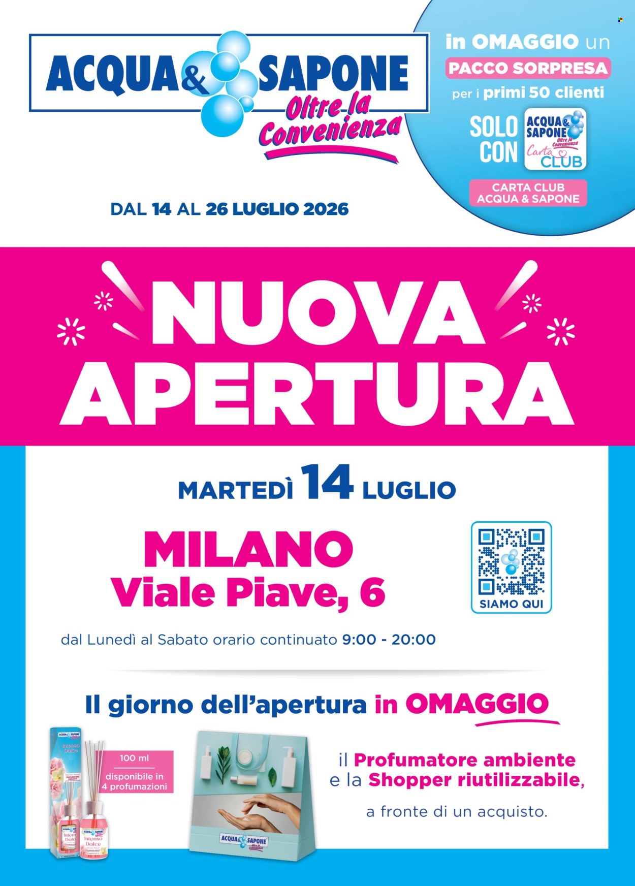Volantino Acqua & Sapone - 14/7/2026 - 26/7/2026. Pagina 1