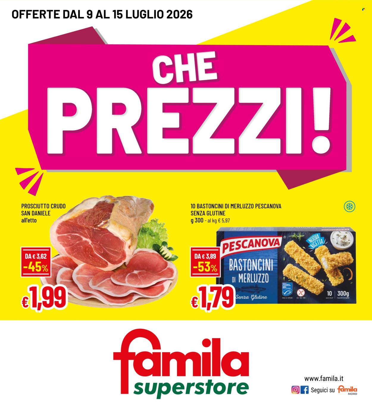 Volantino Famila - 9/7/2026 - 15/7/2026. Pagina 1