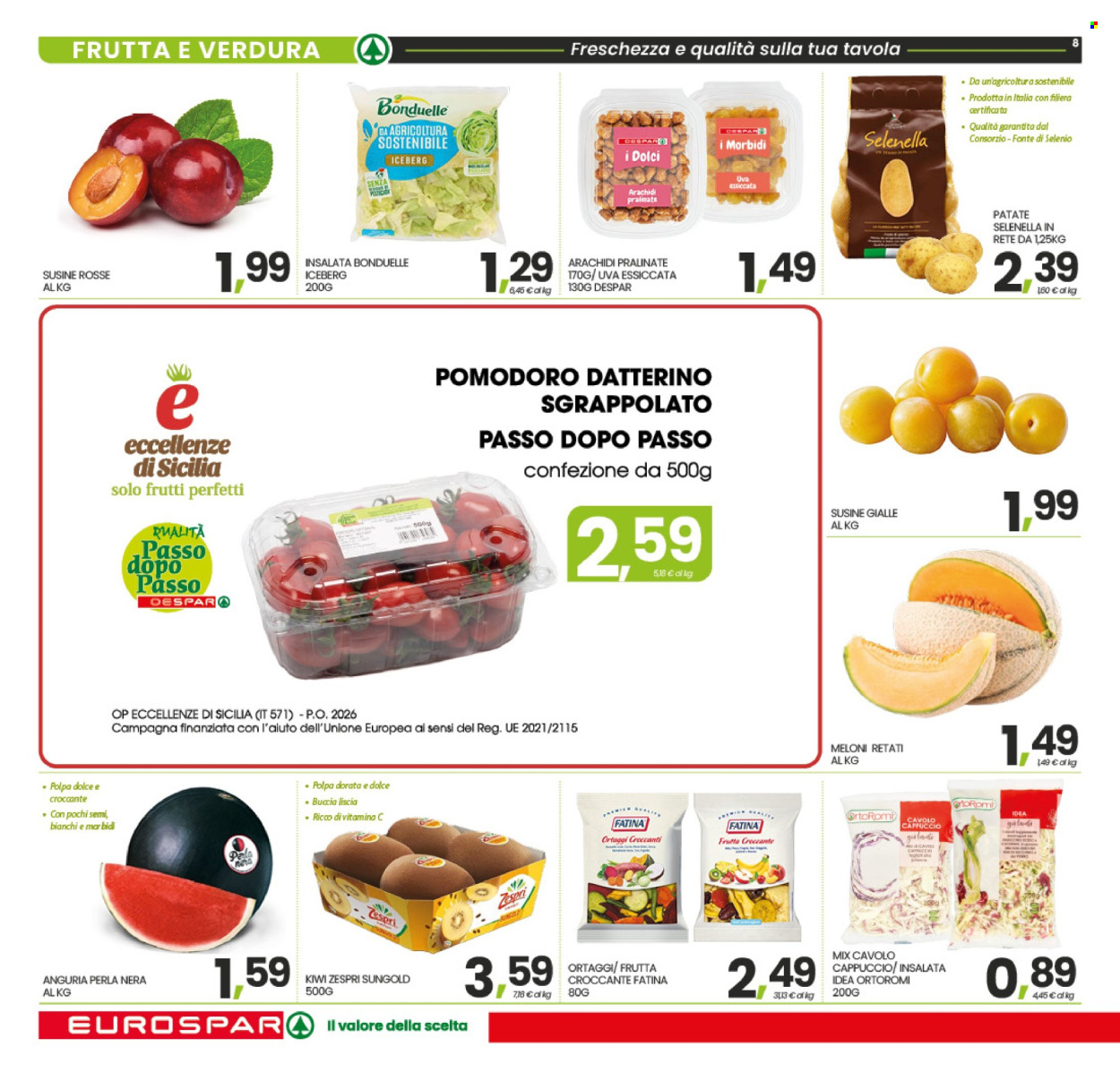 Volantino Eurospar - 9/7/2026 - 16/7/2026. Pagina 8