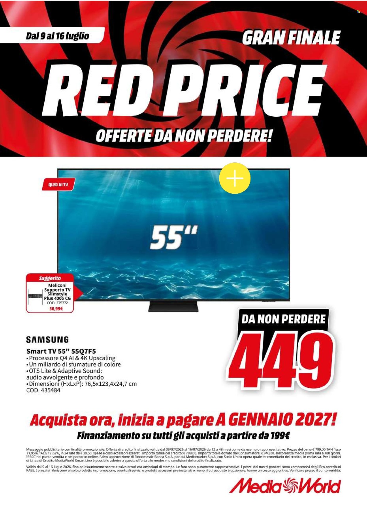 Volantino MediaWorld - 9/7/2026 - 16/7/2026. Pagina 9