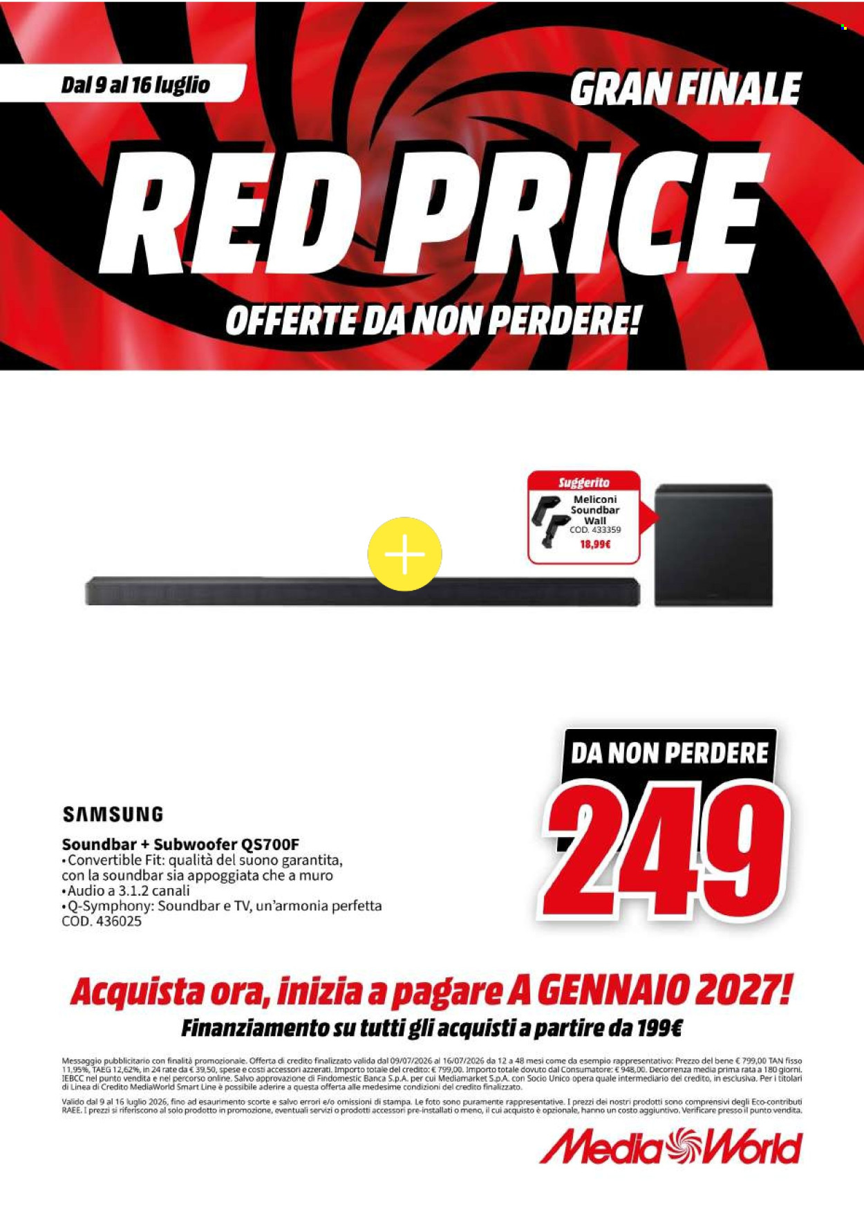 Volantino MediaWorld - 9/7/2026 - 16/7/2026. Pagina 13