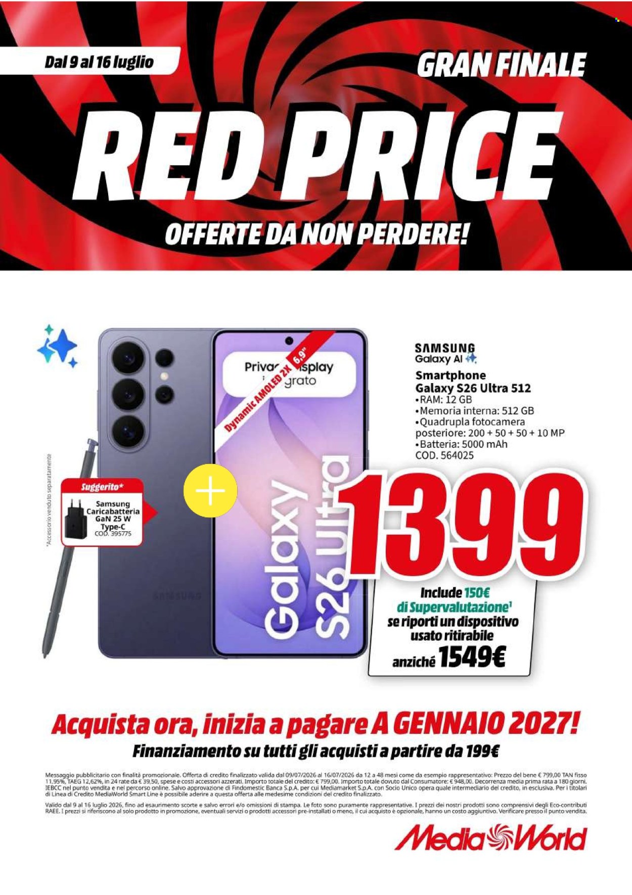 Volantino MediaWorld - 9/7/2026 - 16/7/2026. Pagina 30