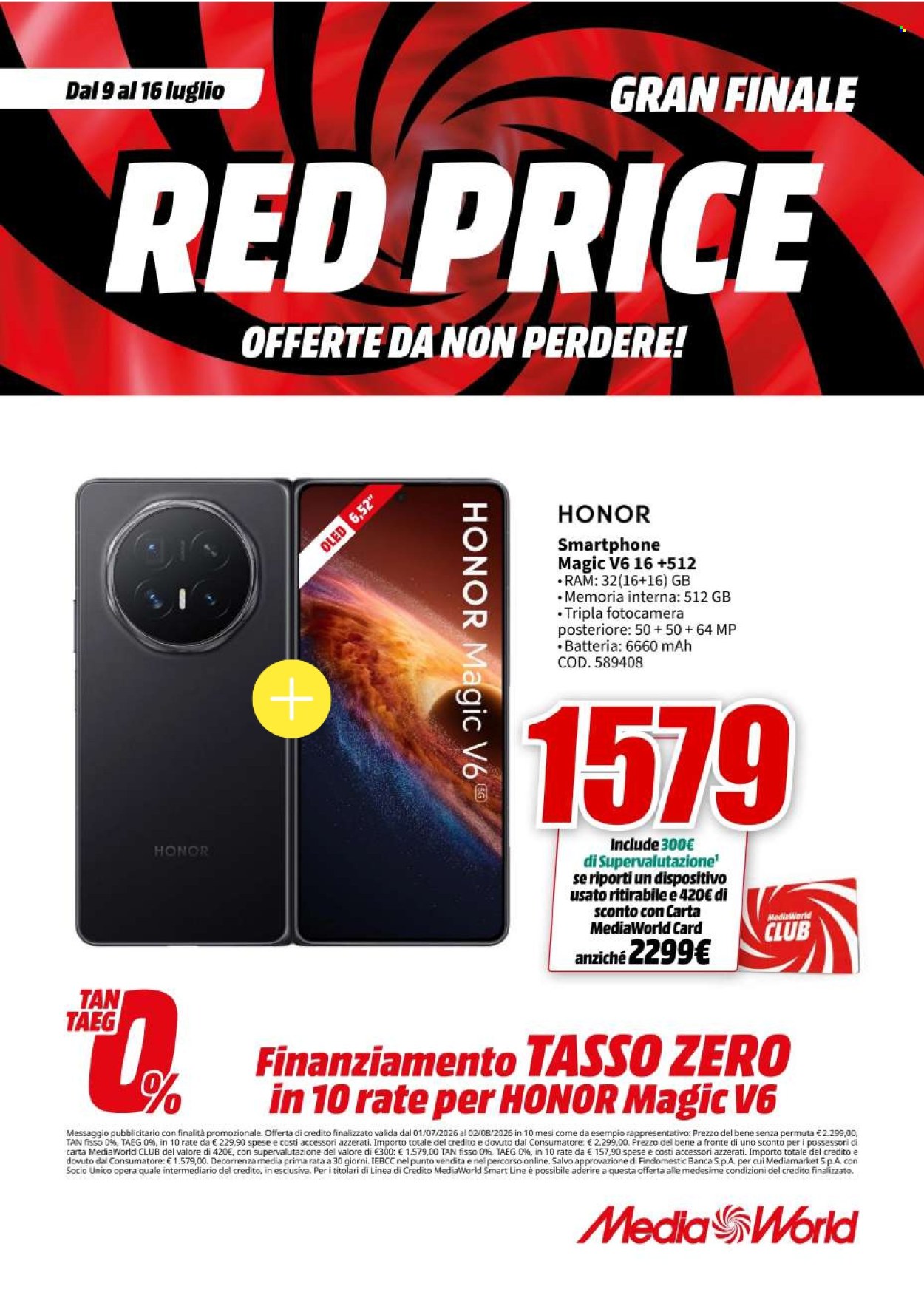 Volantino MediaWorld - 9/7/2026 - 16/7/2026. Pagina 32