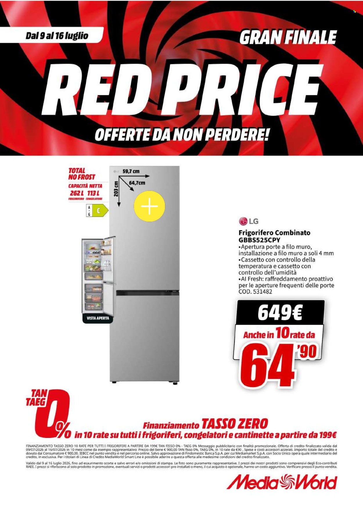 Volantino MediaWorld - 9/7/2026 - 16/7/2026. Pagina 61