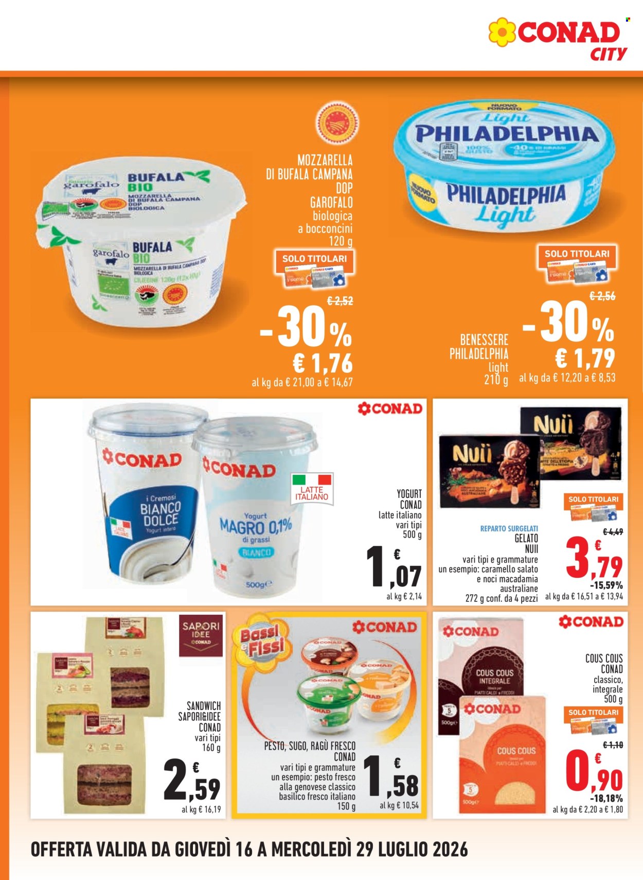 Volantino Conad City - 16/7/2026 - 29/7/2026. Pagina 10