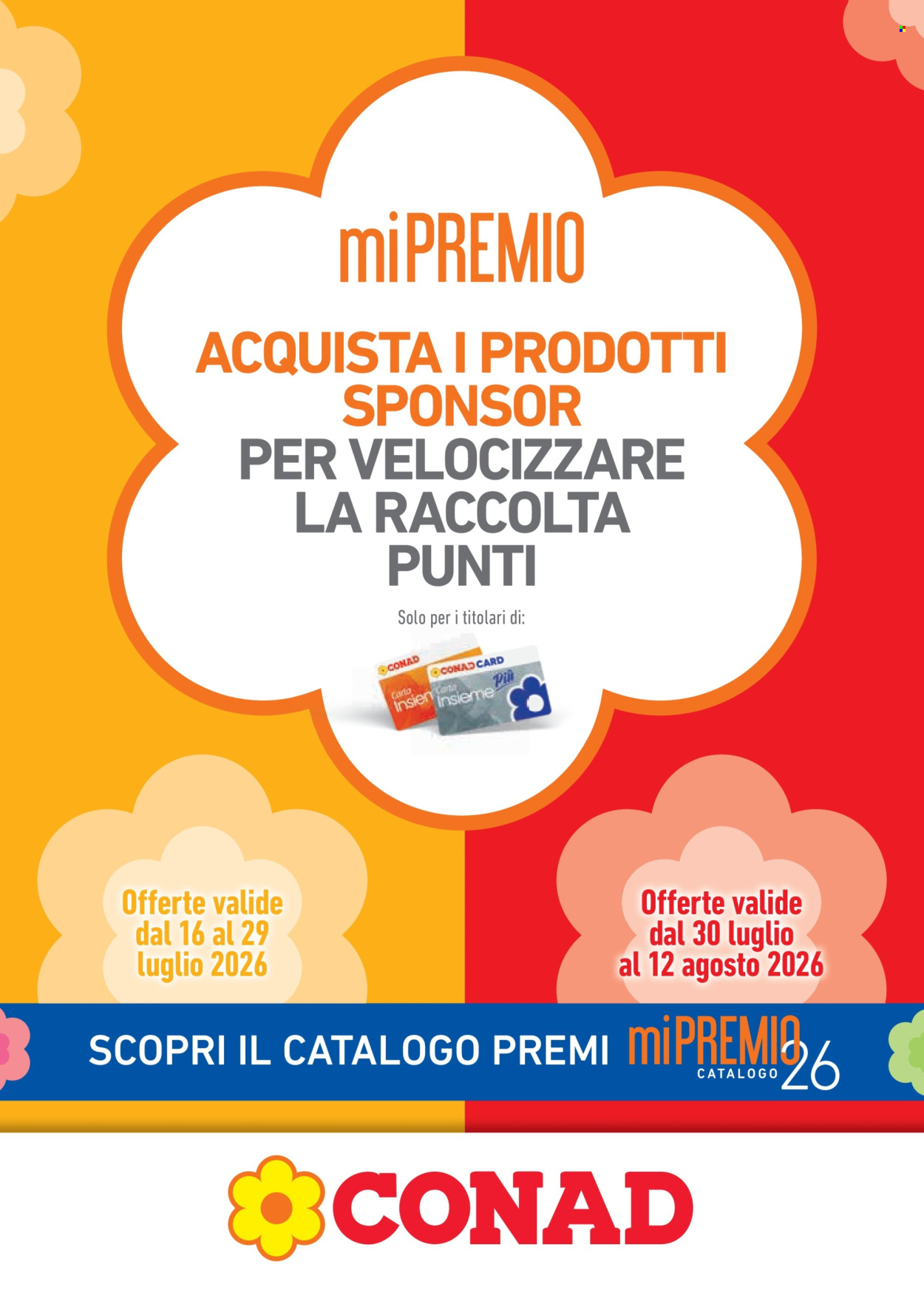Volantino Conad - 16/7/2026 - 12/8/2026. Pagina 1