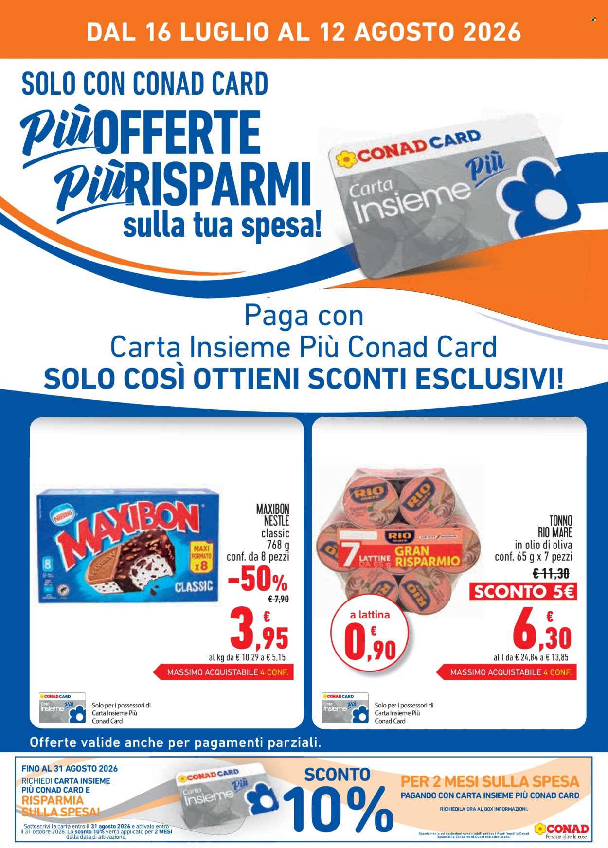 Volantino Conad - 16/7/2026 - 12/8/2026. Pagina 2