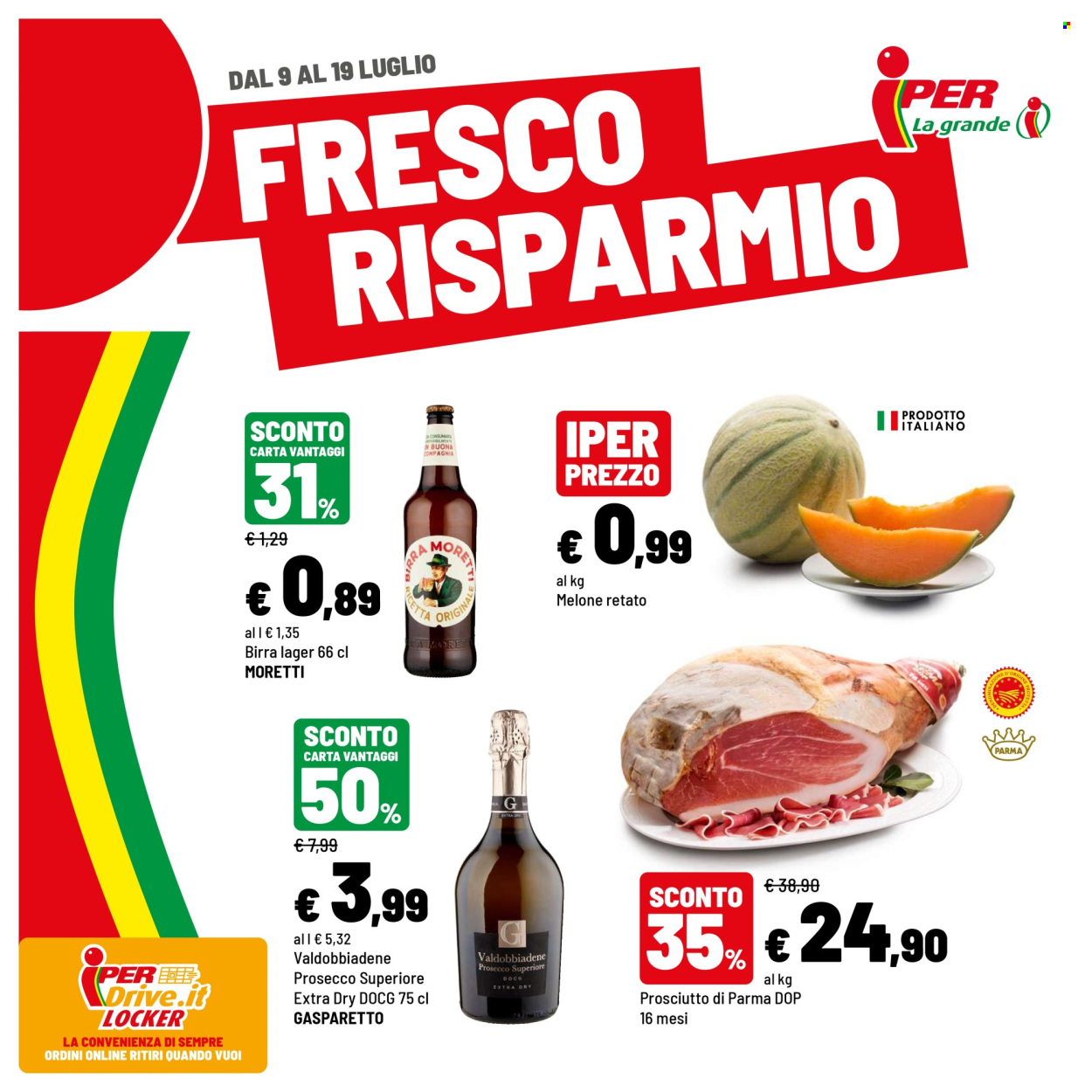 Volantino Iper, La grande i - 9/7/2026 - 19/7/2026. Pagina 1
