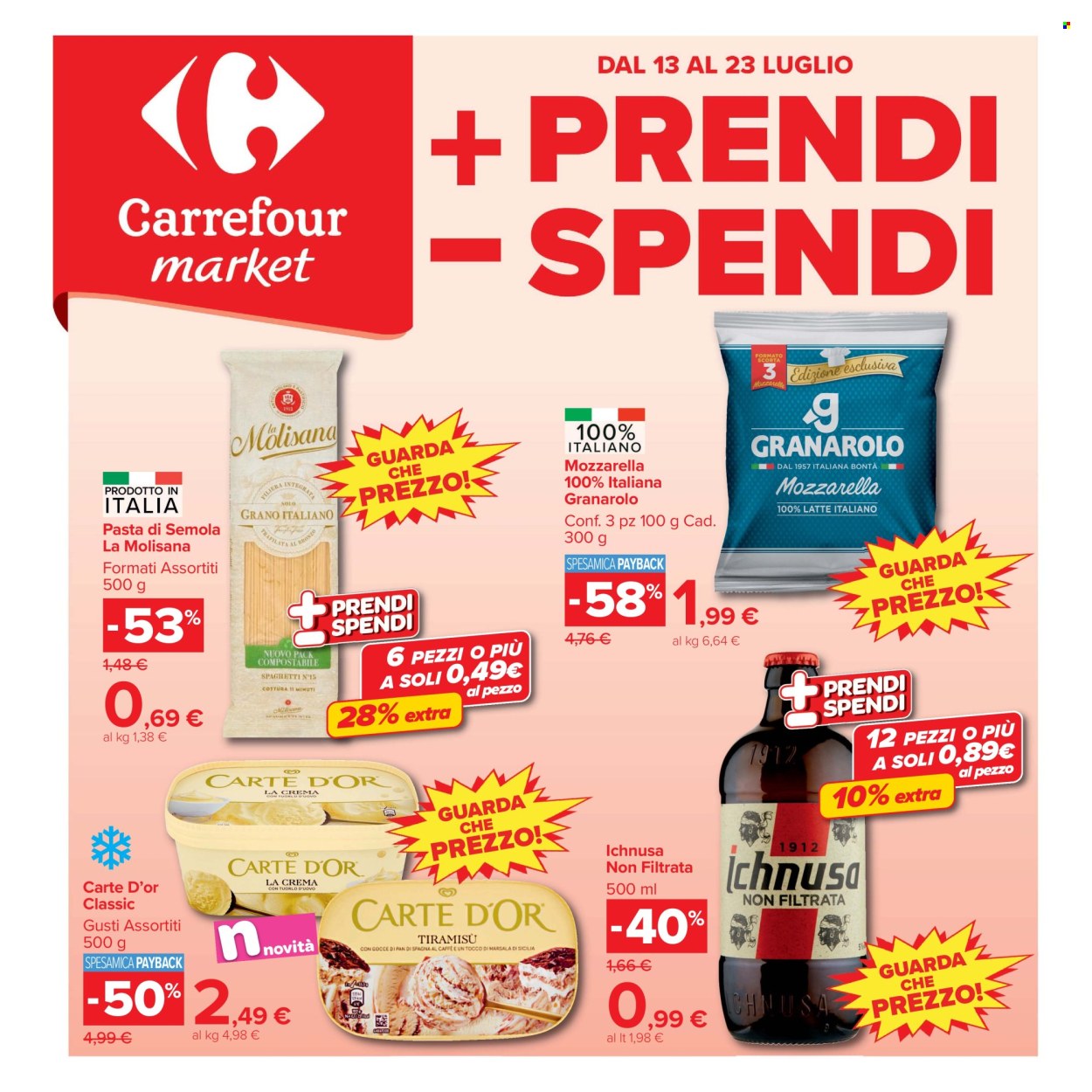 Volantino Carrefour - 13/7/2026 - 23/7/2026. Pagina 1