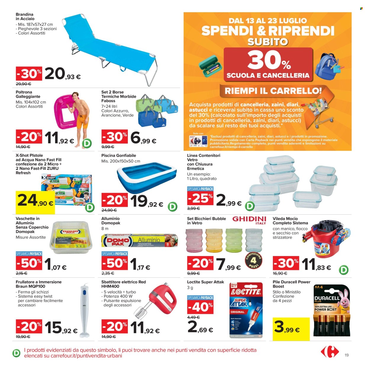 Volantino Carrefour - 13/7/2026 - 23/7/2026. Pagina 19