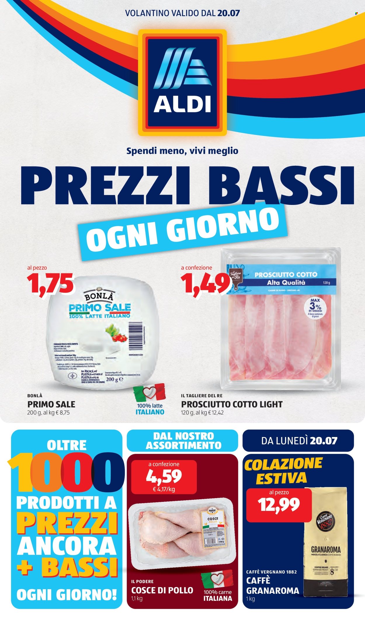 Volantino Aldi - 20/7/2026 - 26/7/2026. Pagina 1