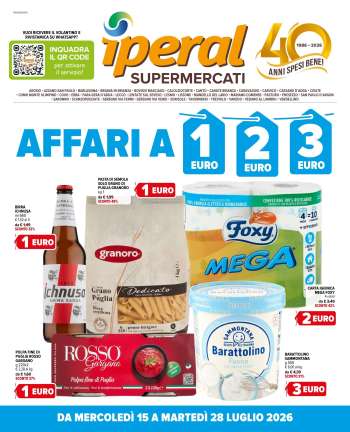 Volantino Iperal - 15/7/2026 - 28/7/2026.