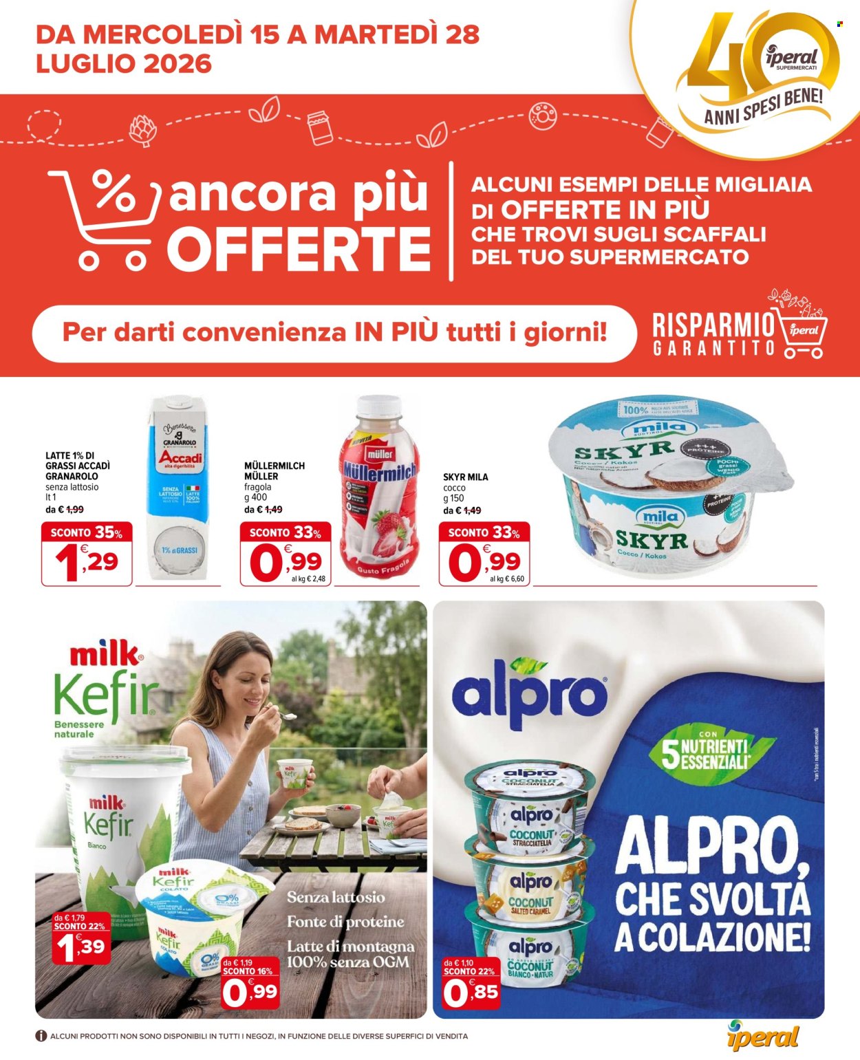 Volantino Iperal - 15/7/2026 - 28/7/2026. Pagina 1