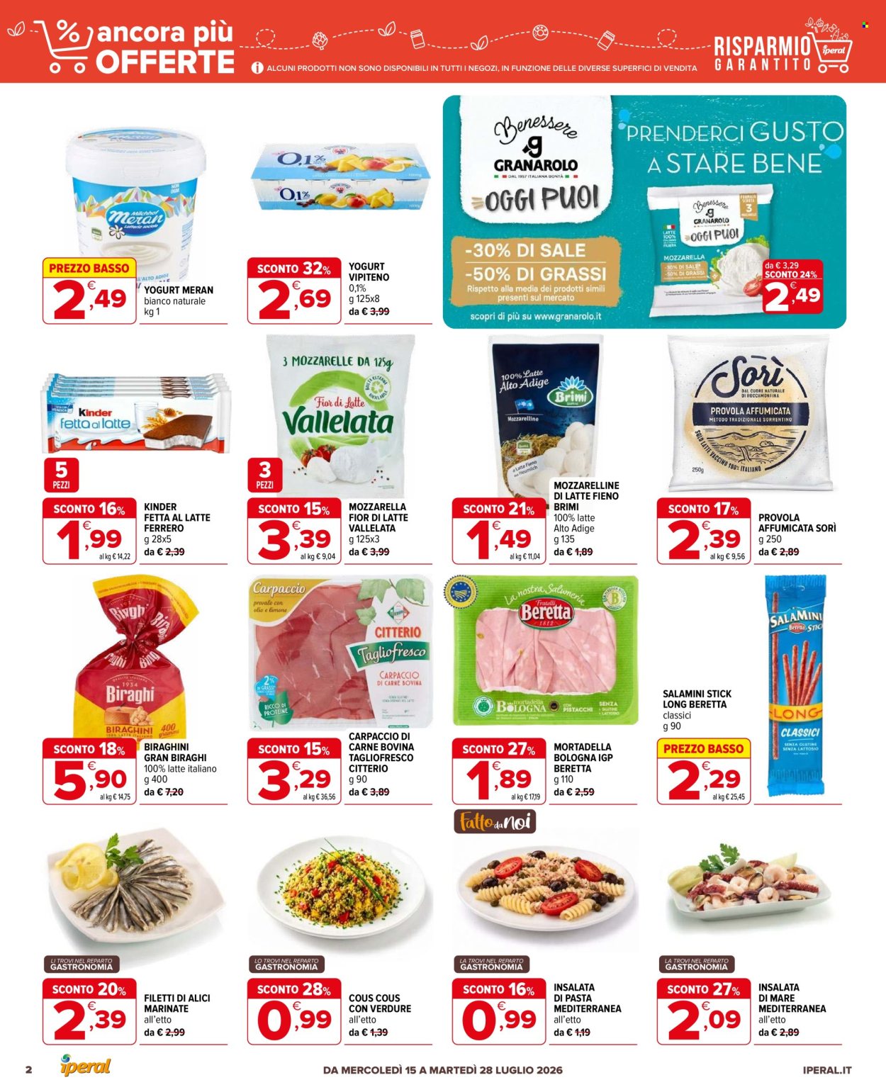 Volantino Iperal - 15/7/2026 - 28/7/2026. Pagina 2
