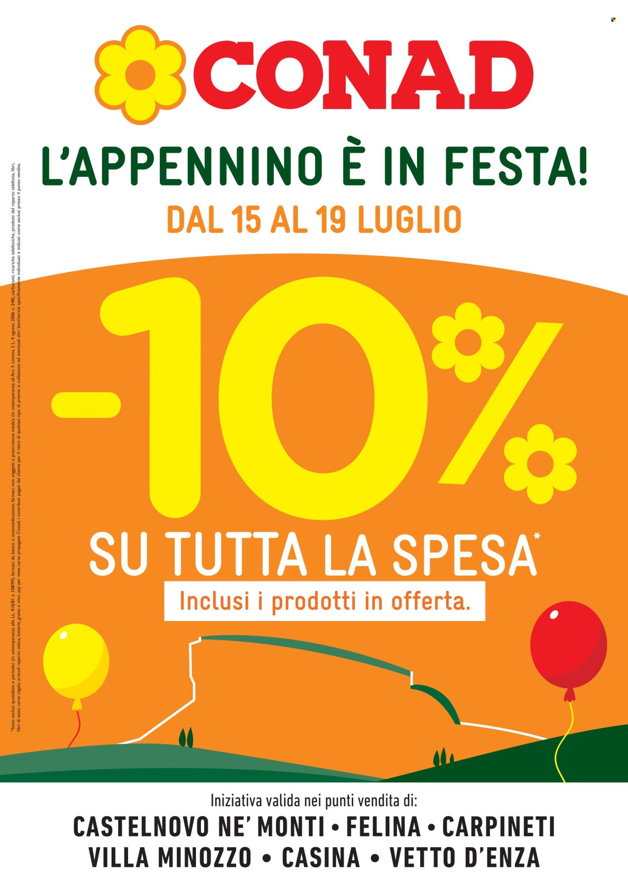 Volantino Conad City - 15/7/2026 - 19/7/2026. Pagina 1