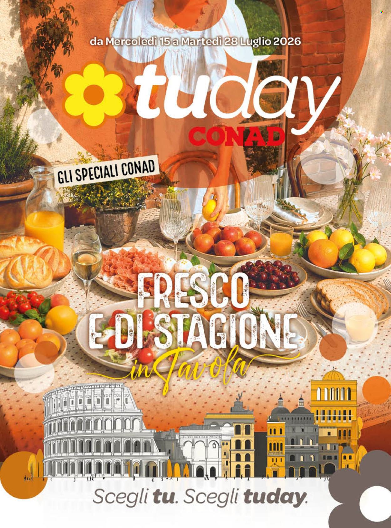 Volantino TuDay Conad - 15/7/2026 - 28/7/2026. Pagina 1