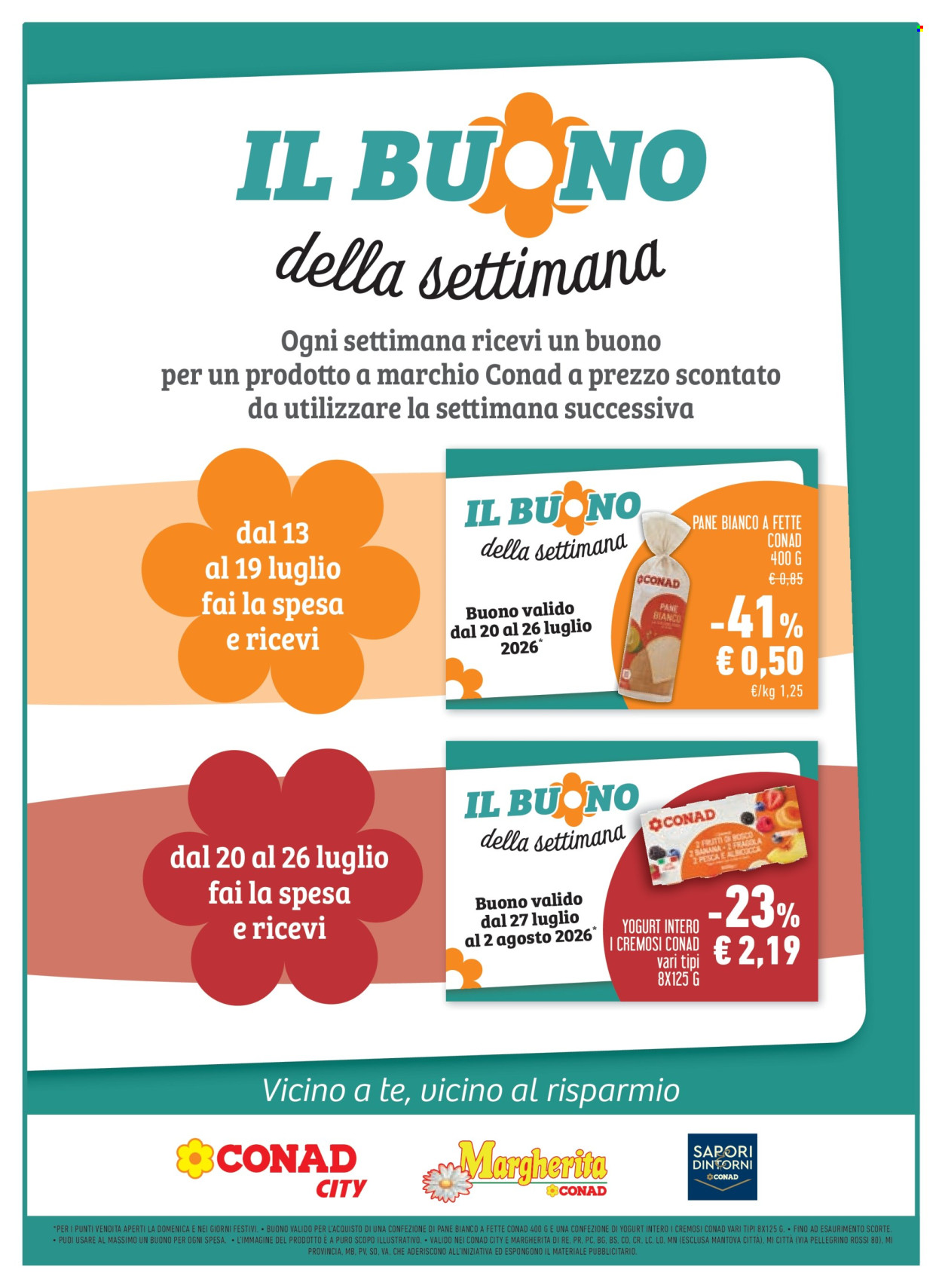 Volantino Margherita Conad - 15/7/2026 - 28/7/2026. Pagina 17