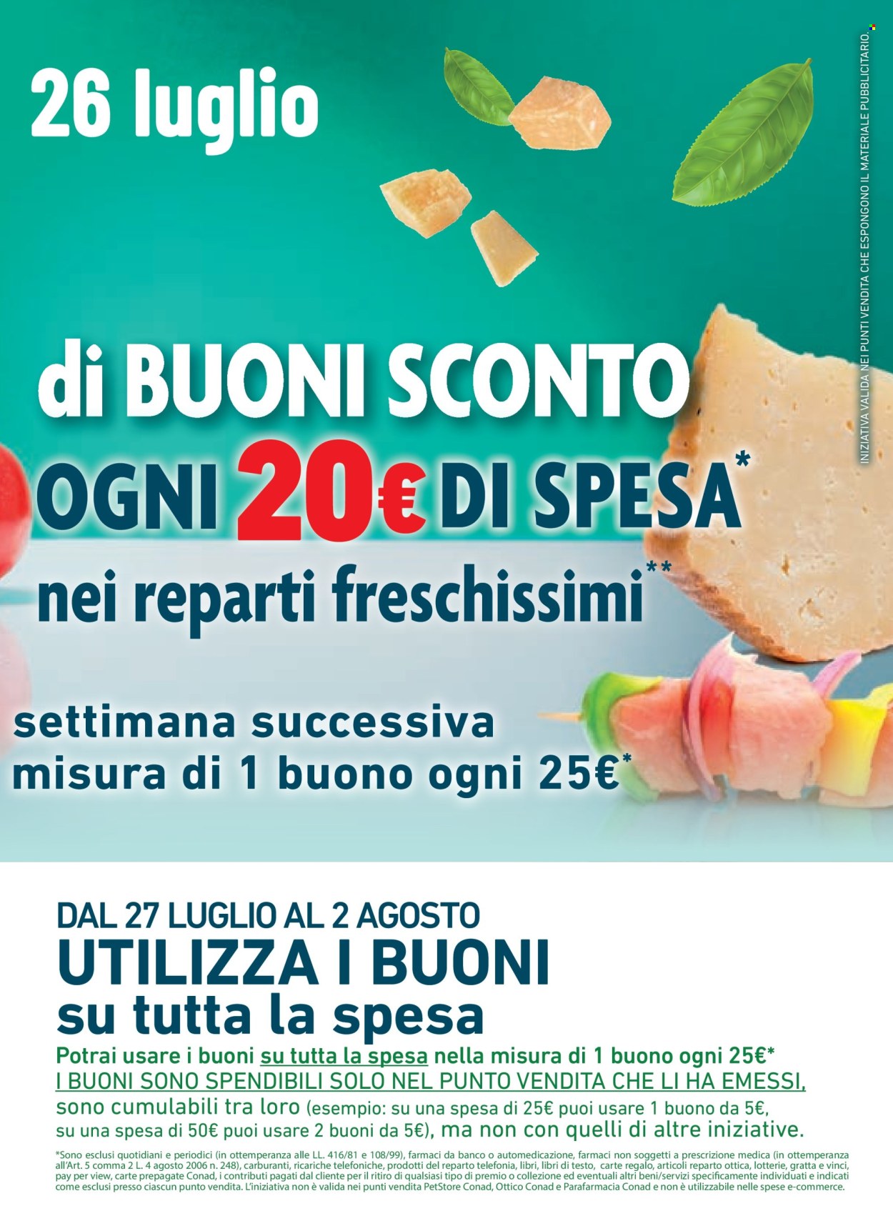 Volantino Margherita Conad - 15/7/2026 - 28/7/2026. Pagina 3