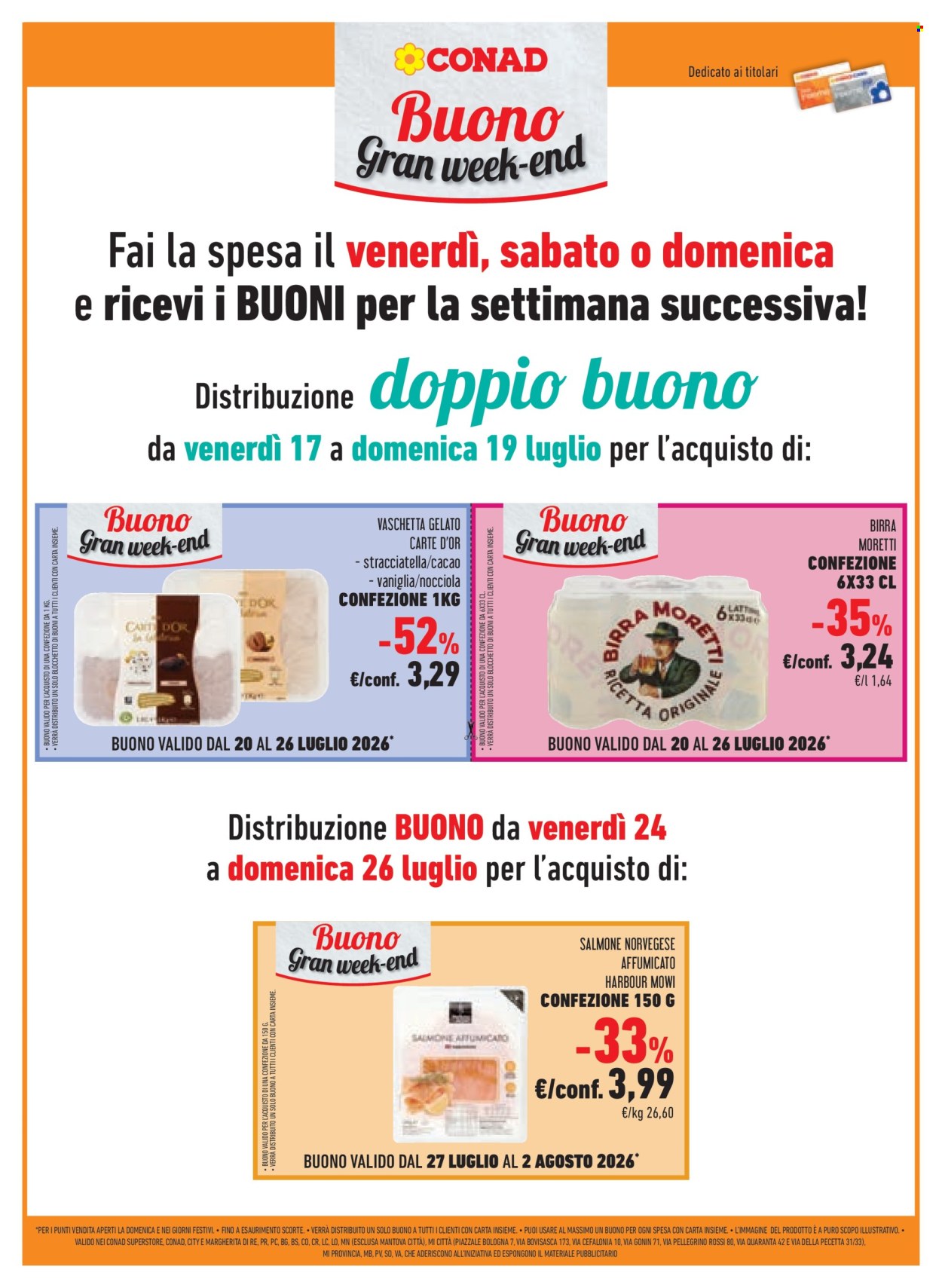 Volantino Margherita Conad - 15/7/2026 - 28/7/2026. Pagina 16