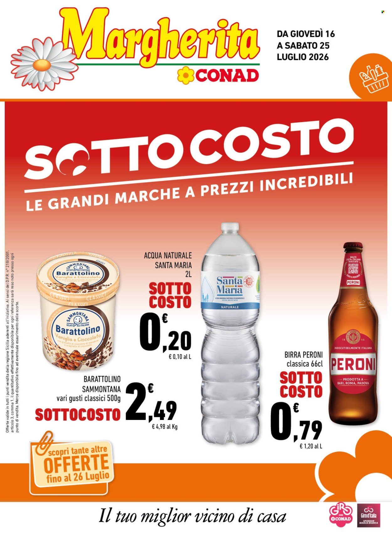Volantino Margherita Conad - 16/7/2026 - 25/7/2026. Pagina 1