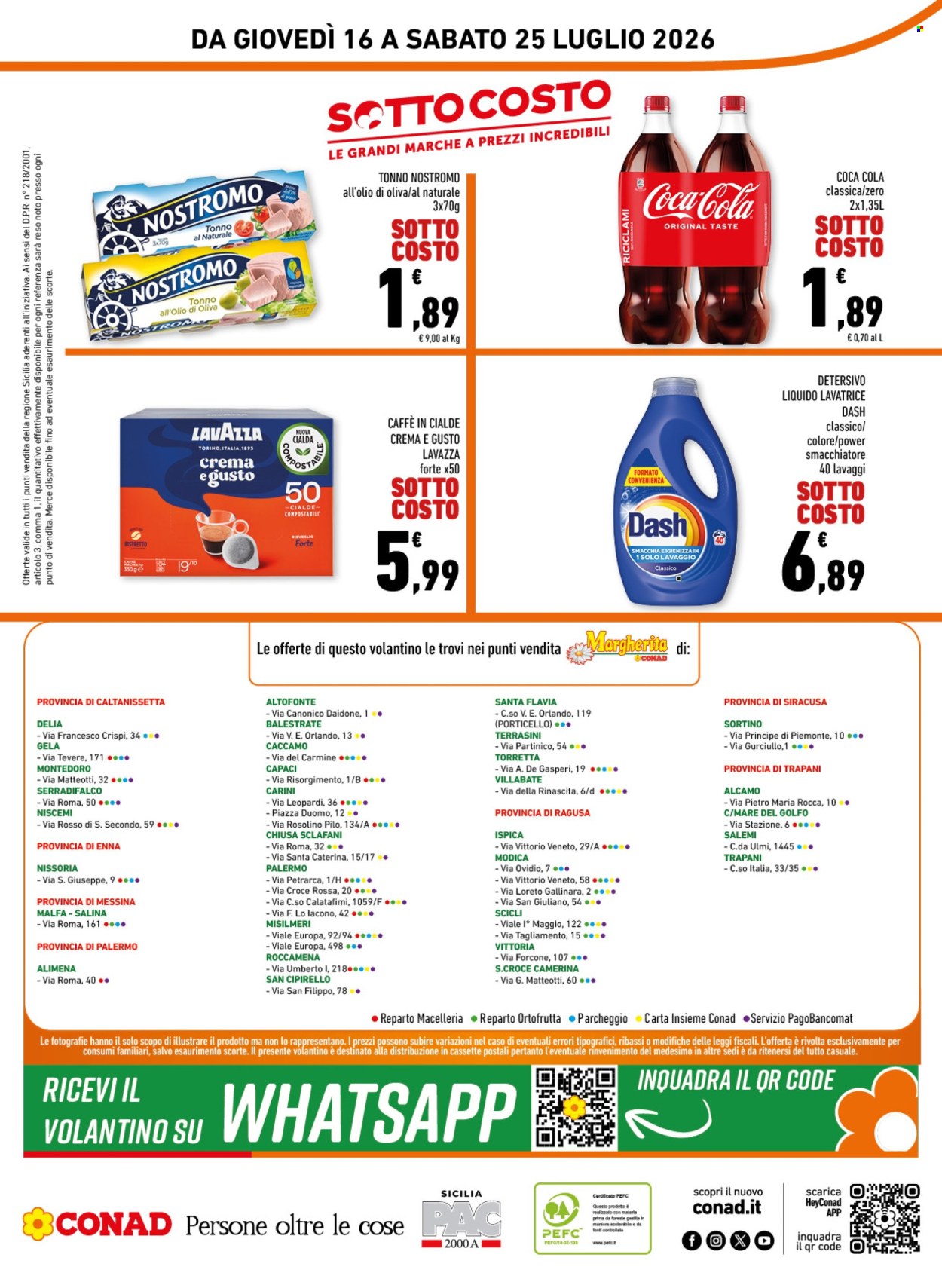 Volantino Margherita Conad - 16/7/2026 - 25/7/2026. Pagina 16