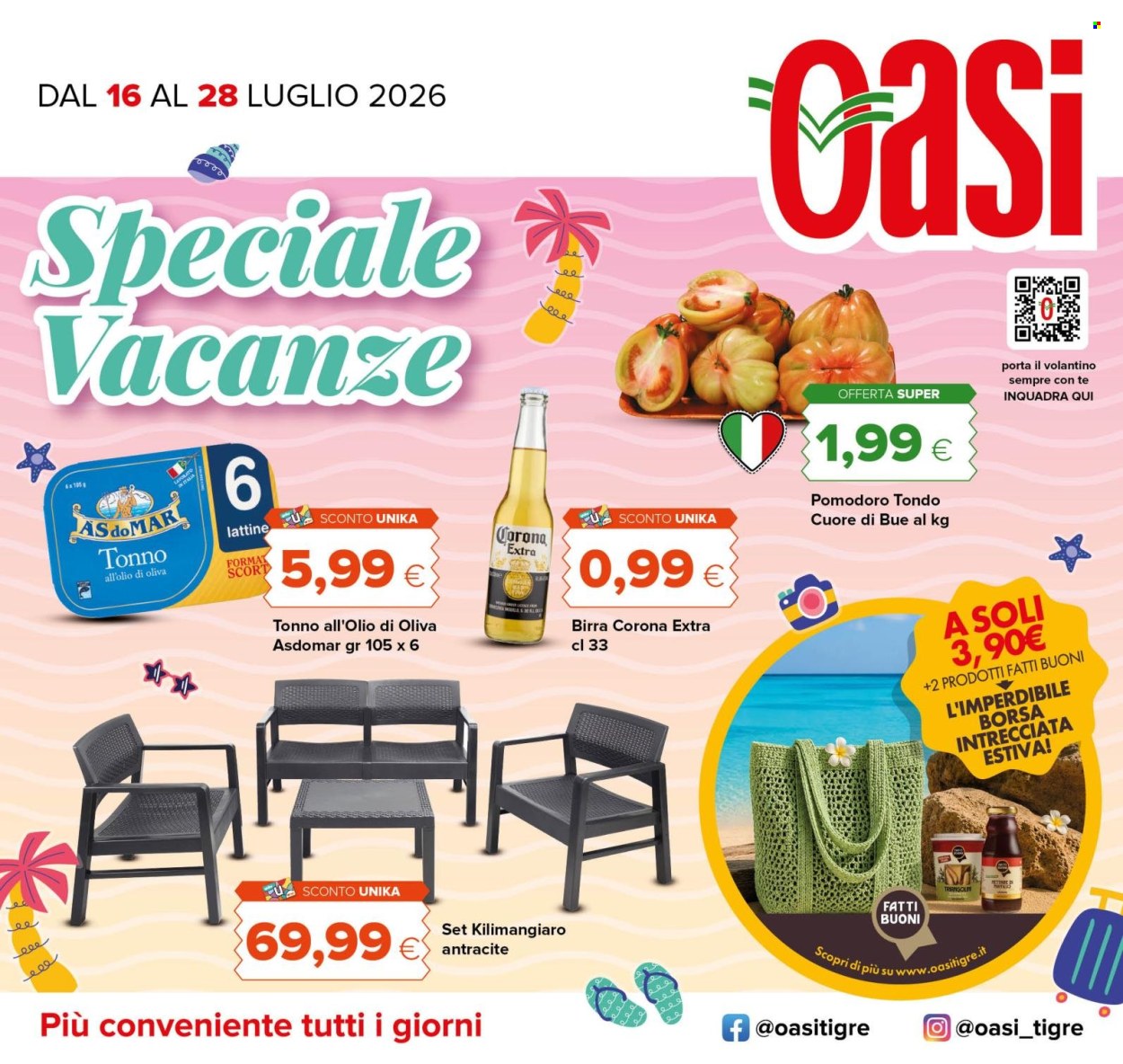 Volantino Oasi - 16/7/2026 - 28/7/2026. Pagina 1